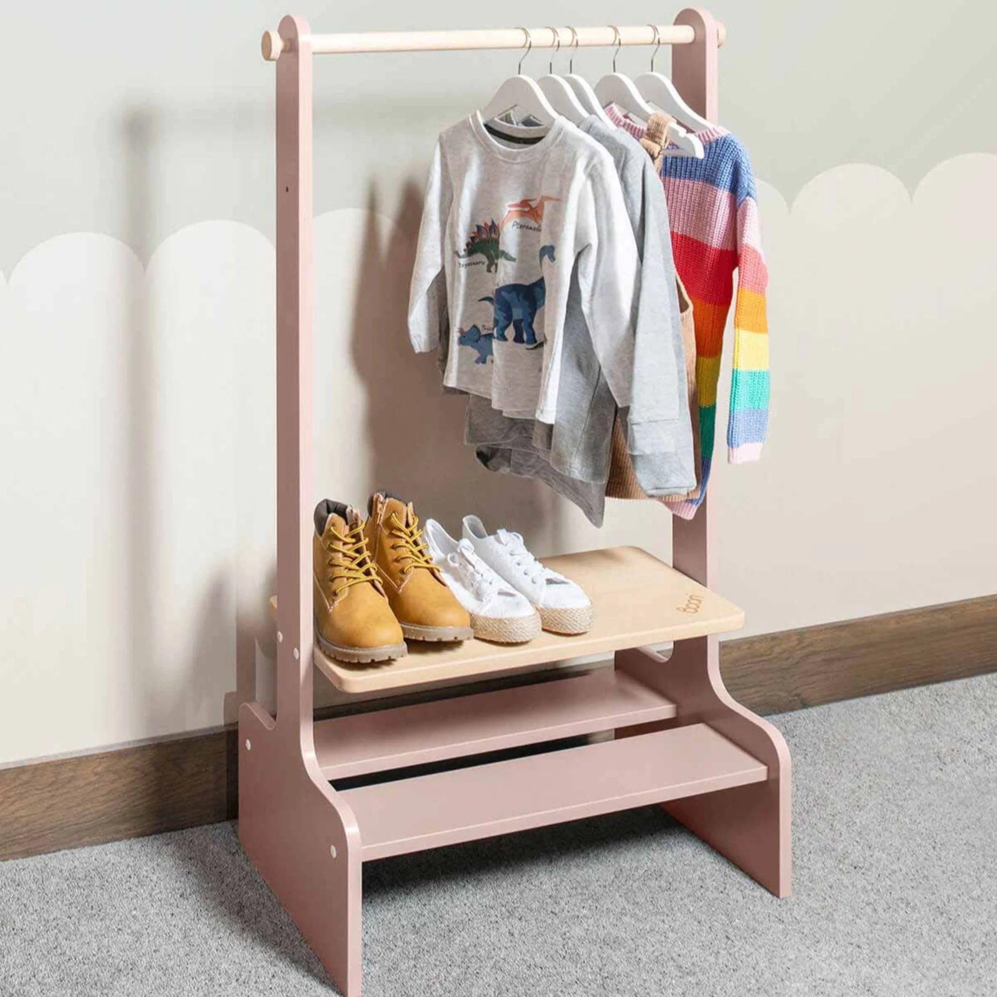 Boori Tidy Kids Clothing Rack, Cherry