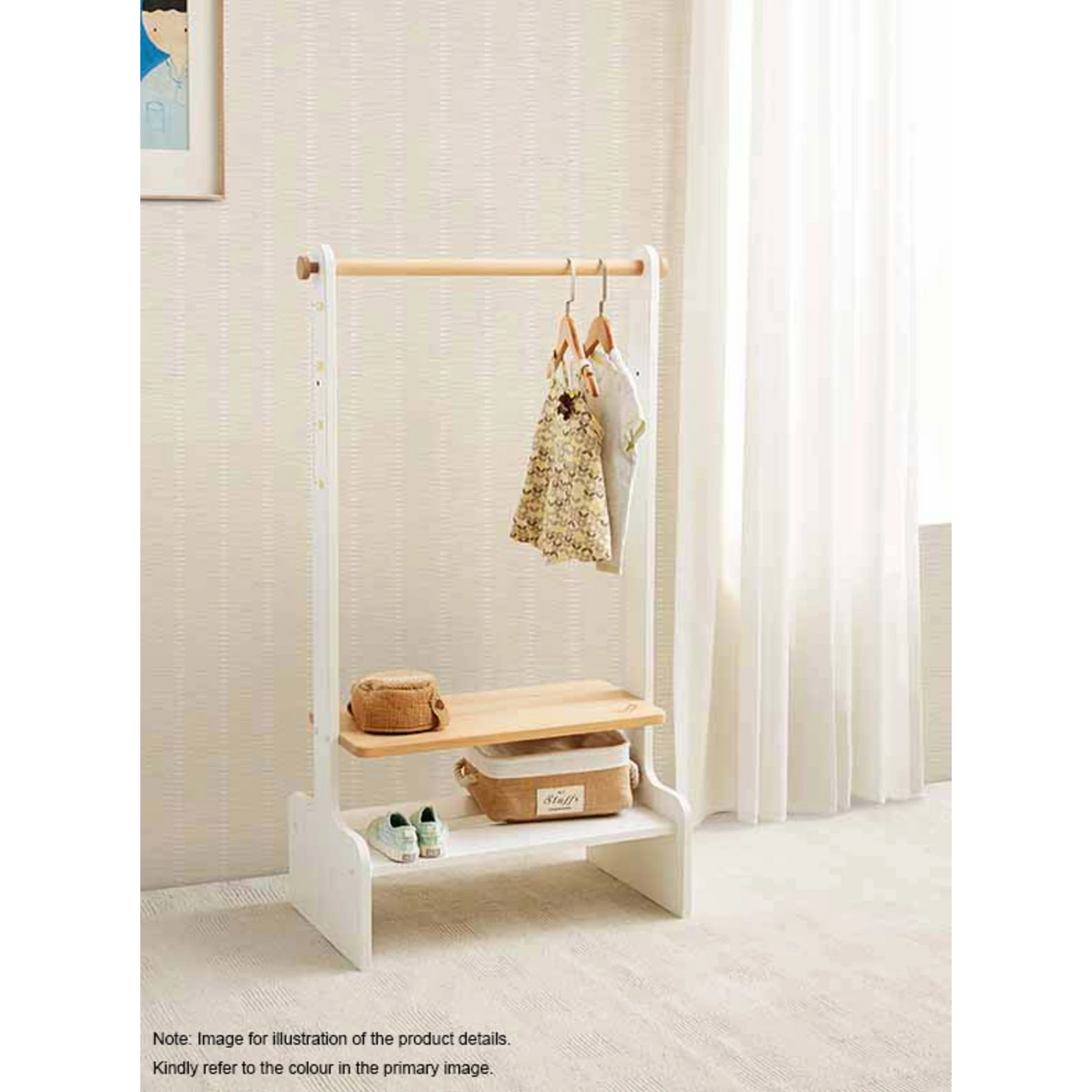 Boori Tidy Kids Clothing Rack, Cherry