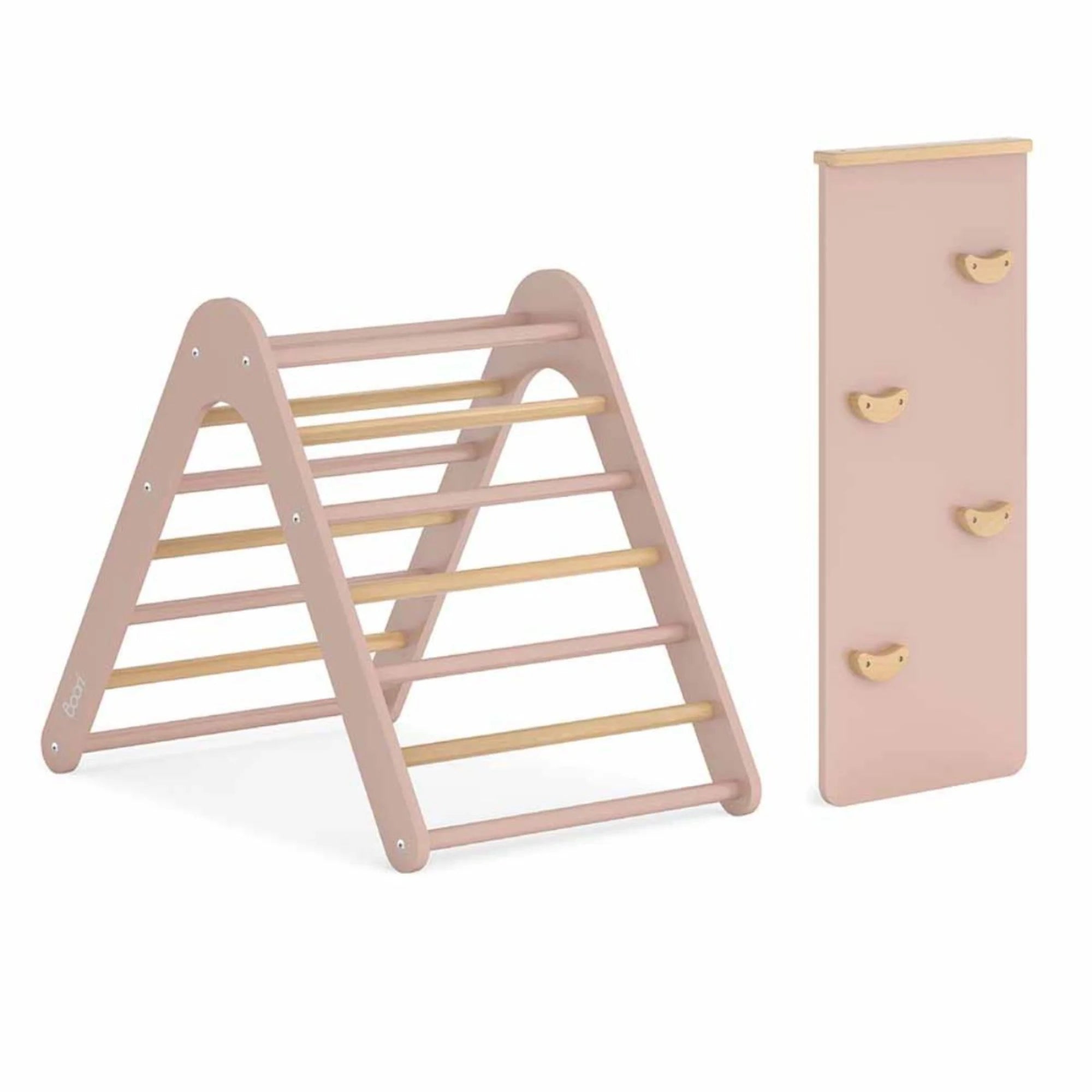 Boori Tidy Kids Climbing Triangle & Ramp 2 Piece Set, Cherry