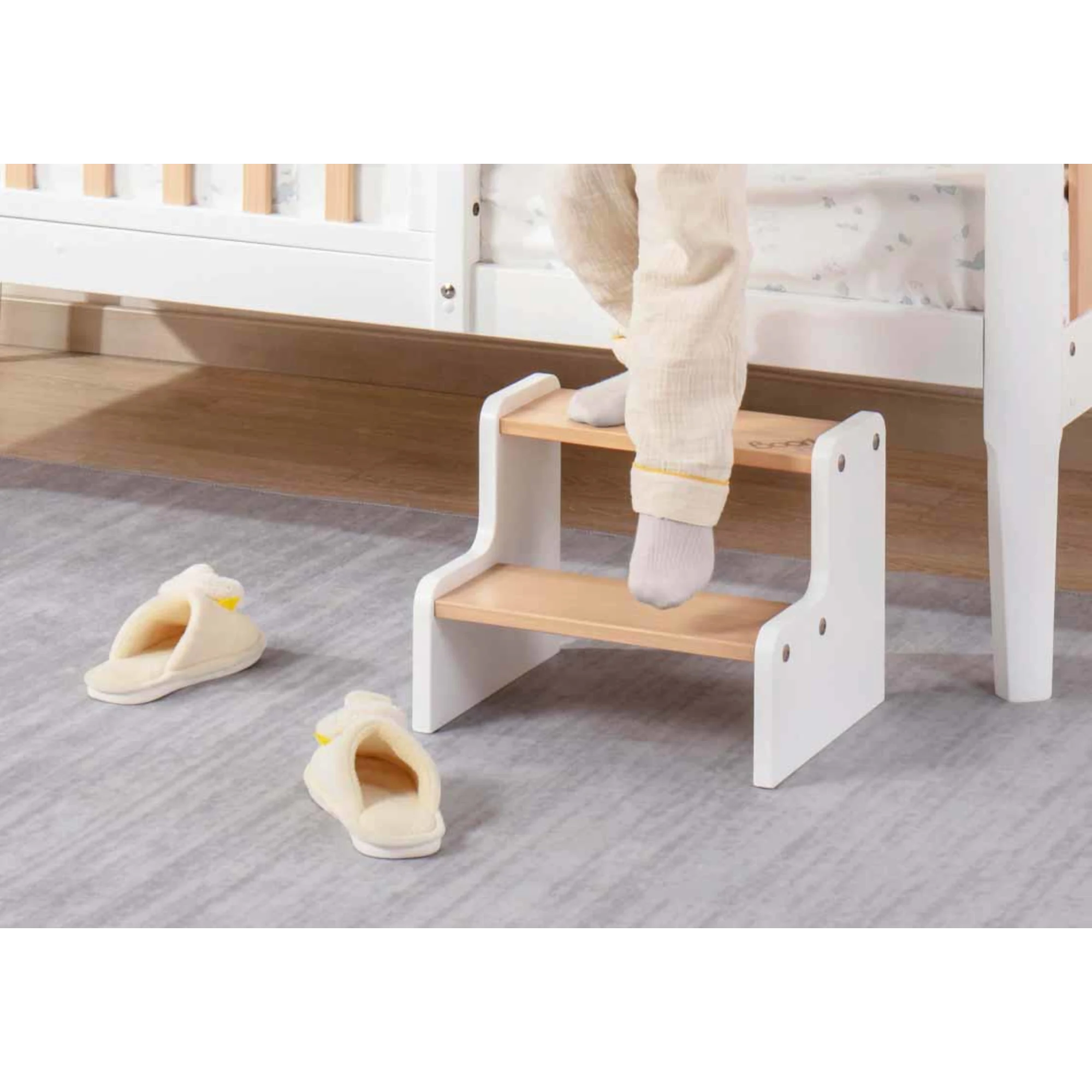 Boori Tidy Kids Foot Step Stool, Barley