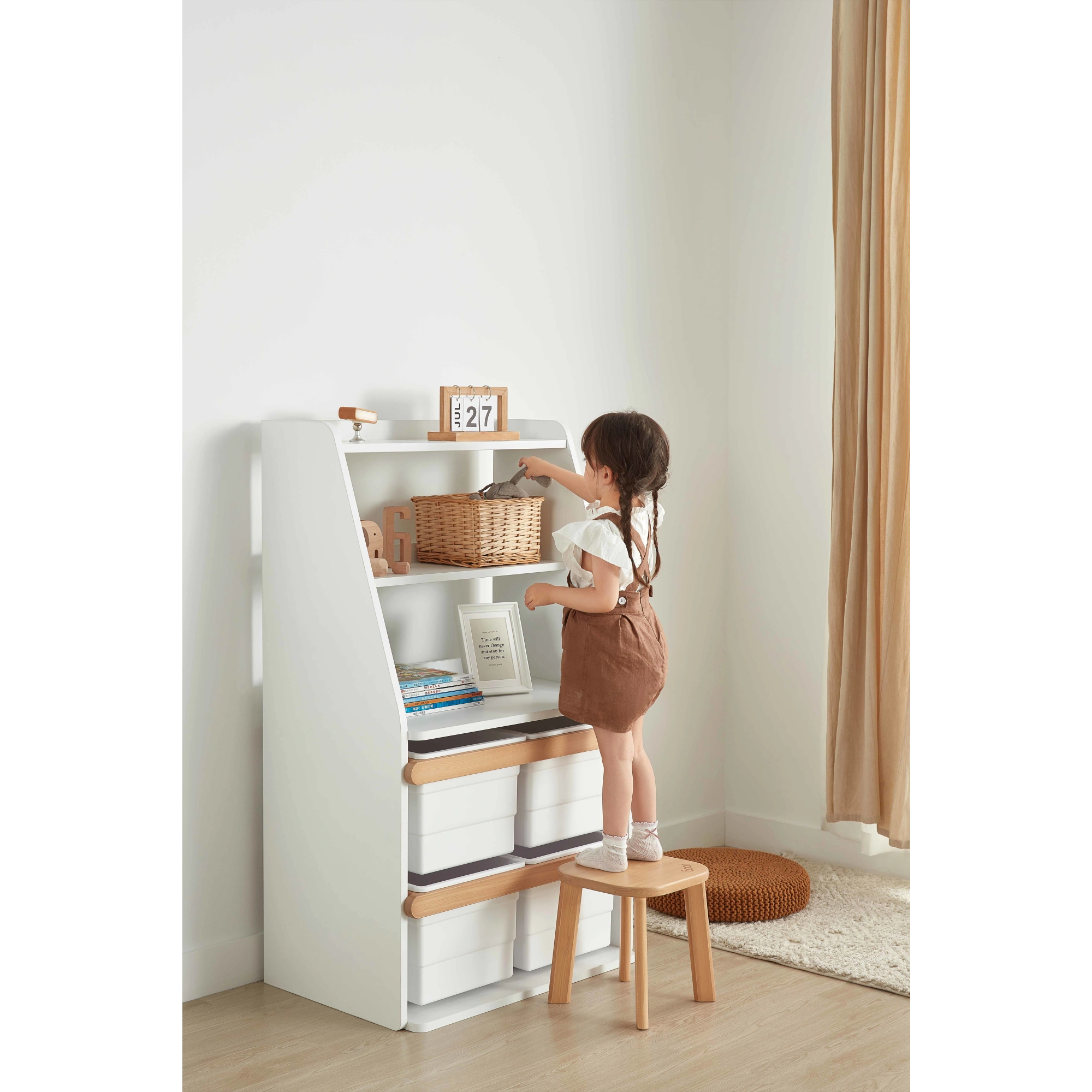 Boori Tidy Kids Toy Cabinet Shelf, Barley