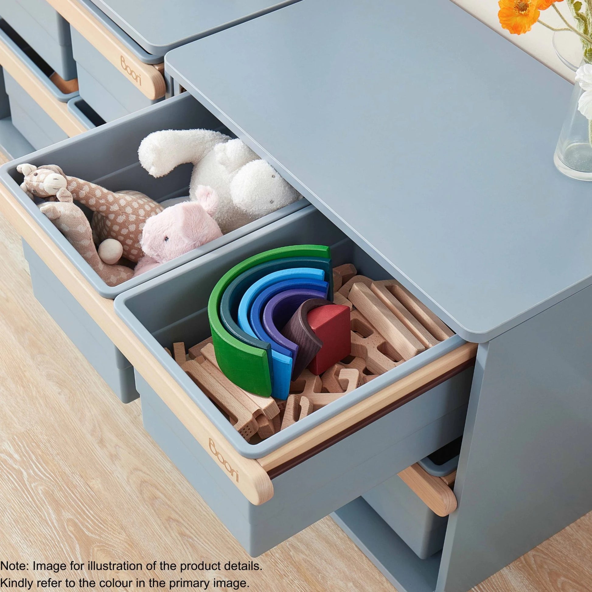 Boori Tidy Kids Toy Cabinet Shelf, Barley