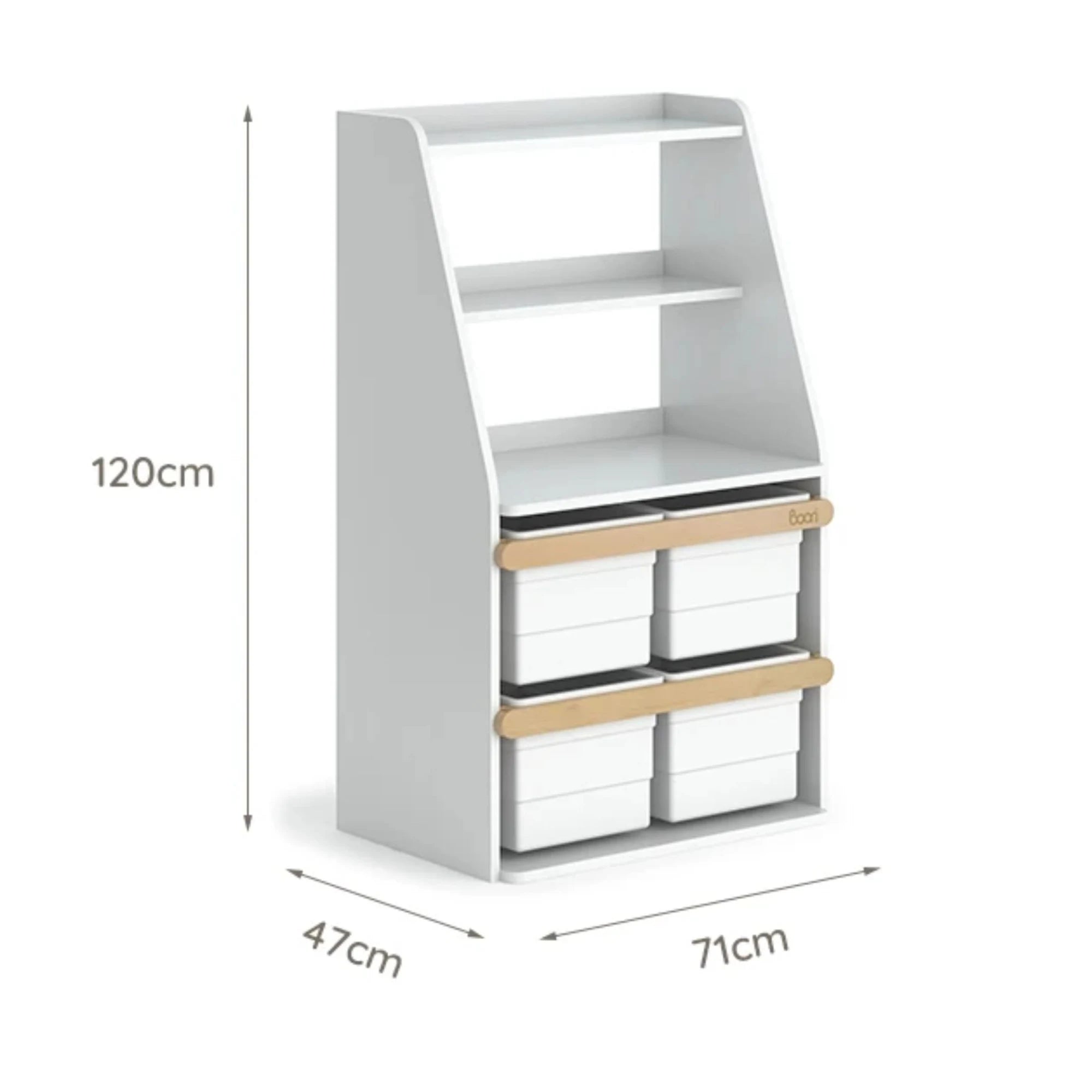Boori Tidy Kids Toy Cabinet Shelf, Barley