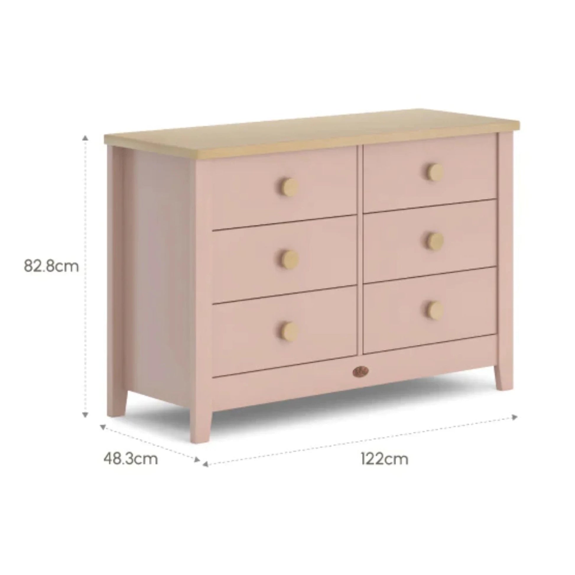 Boori Universal Kids 6 Drawer Chest V23, Cherry