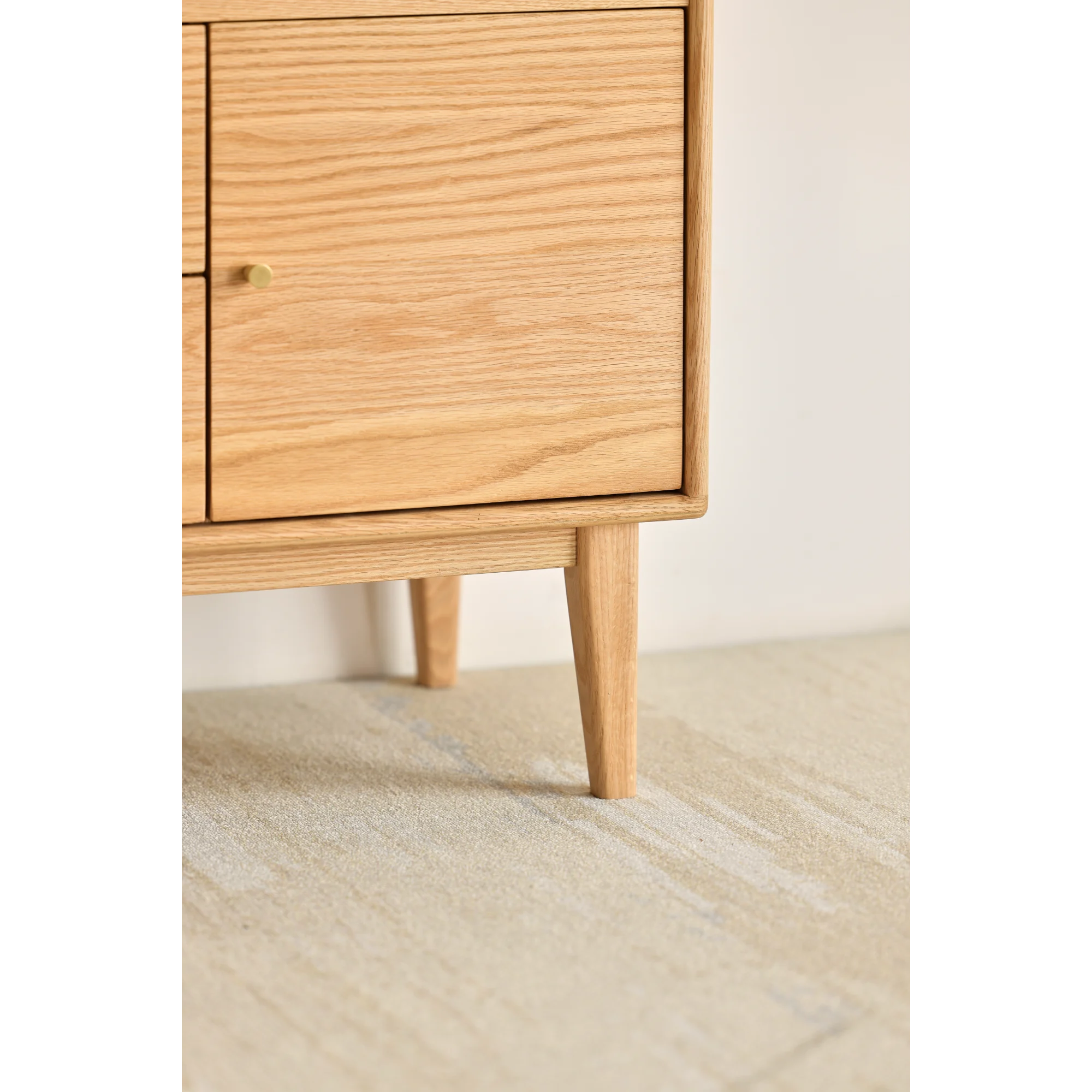 Solidwood Bailey Sideboard, 65x40x85CM, Natural Wood