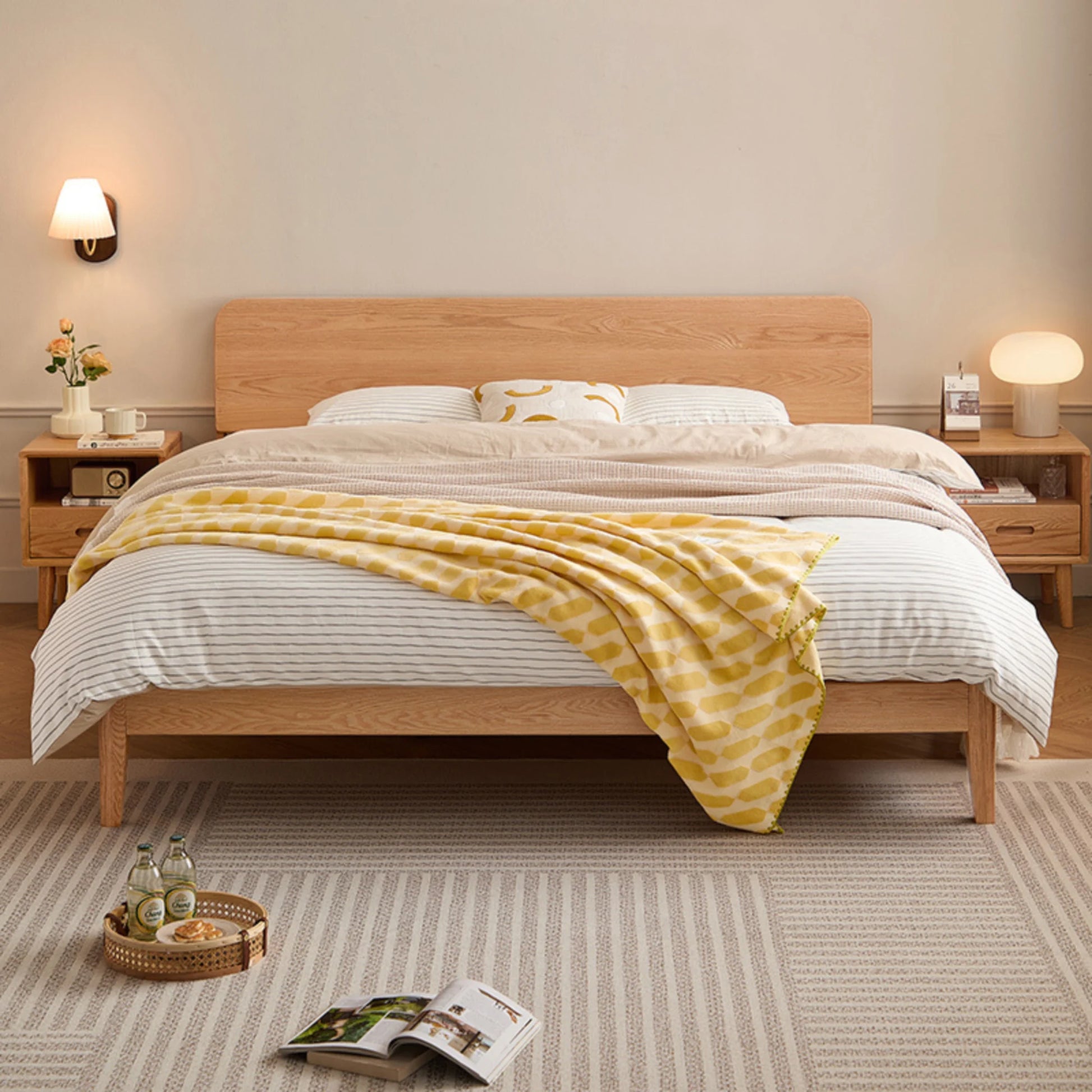 Linspire Ceri Bed Frame, Natural Wood