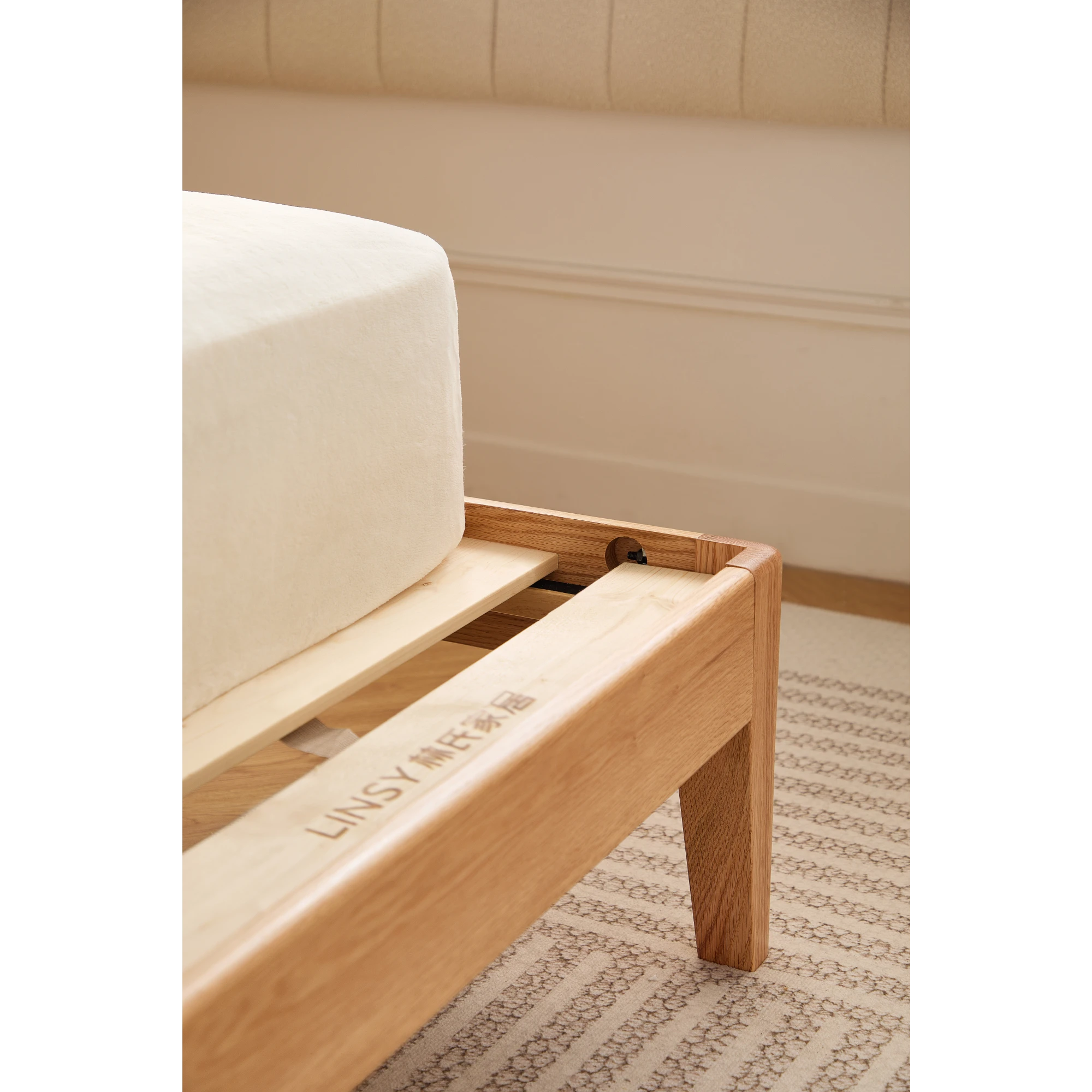 Linspire Ceri Bed Frame, Natural Wood