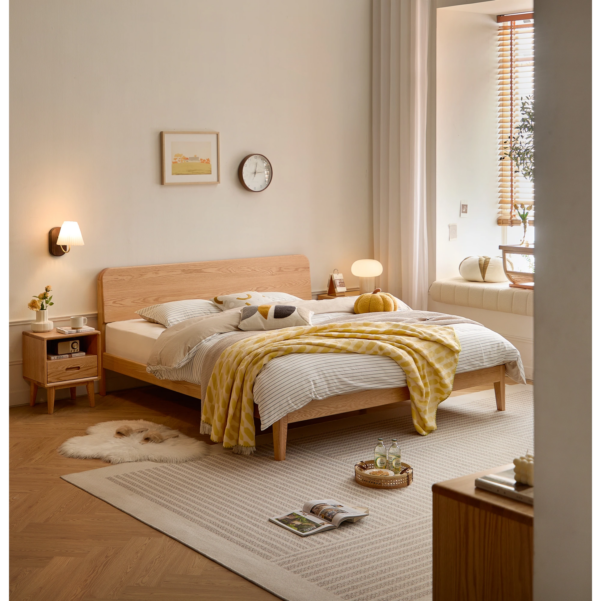 Linspire Ceri Bed Frame, Natural Wood