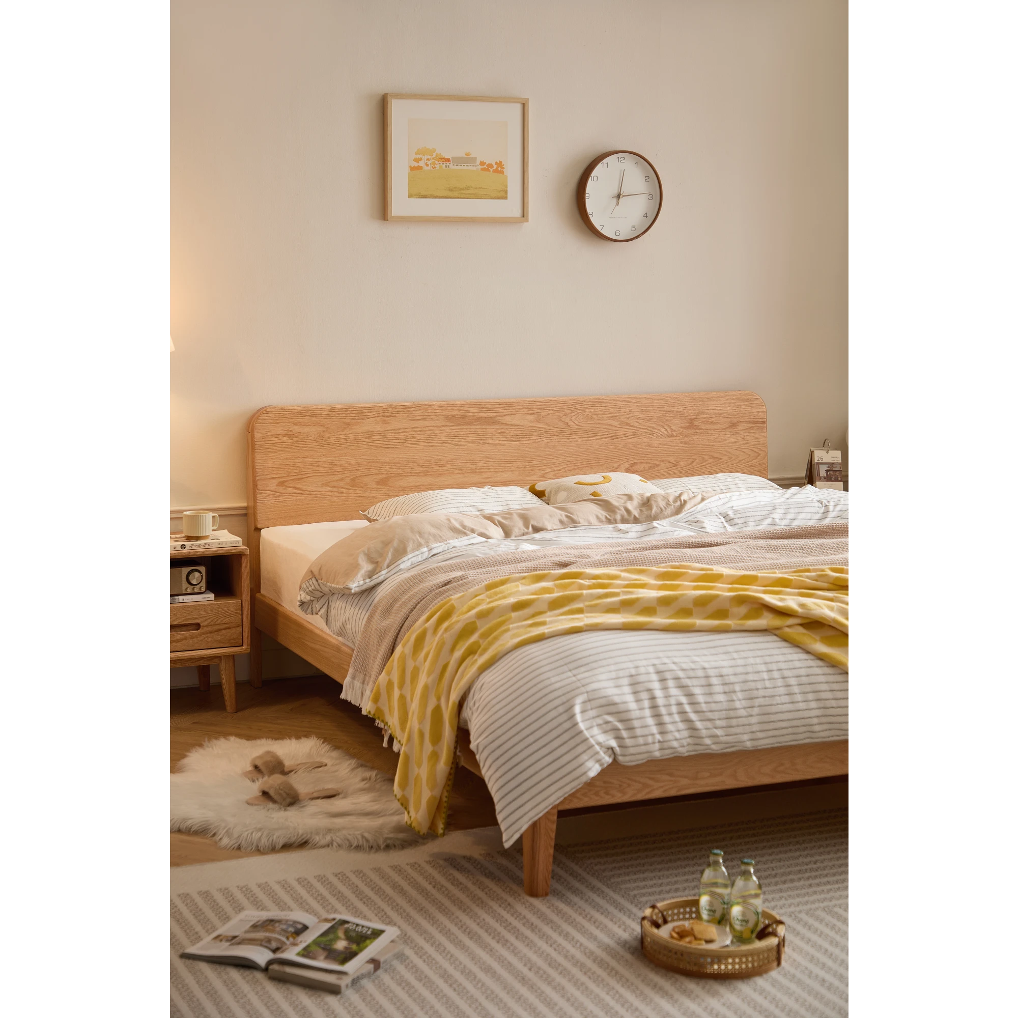 Linspire Ceri Bed Frame, Natural Wood