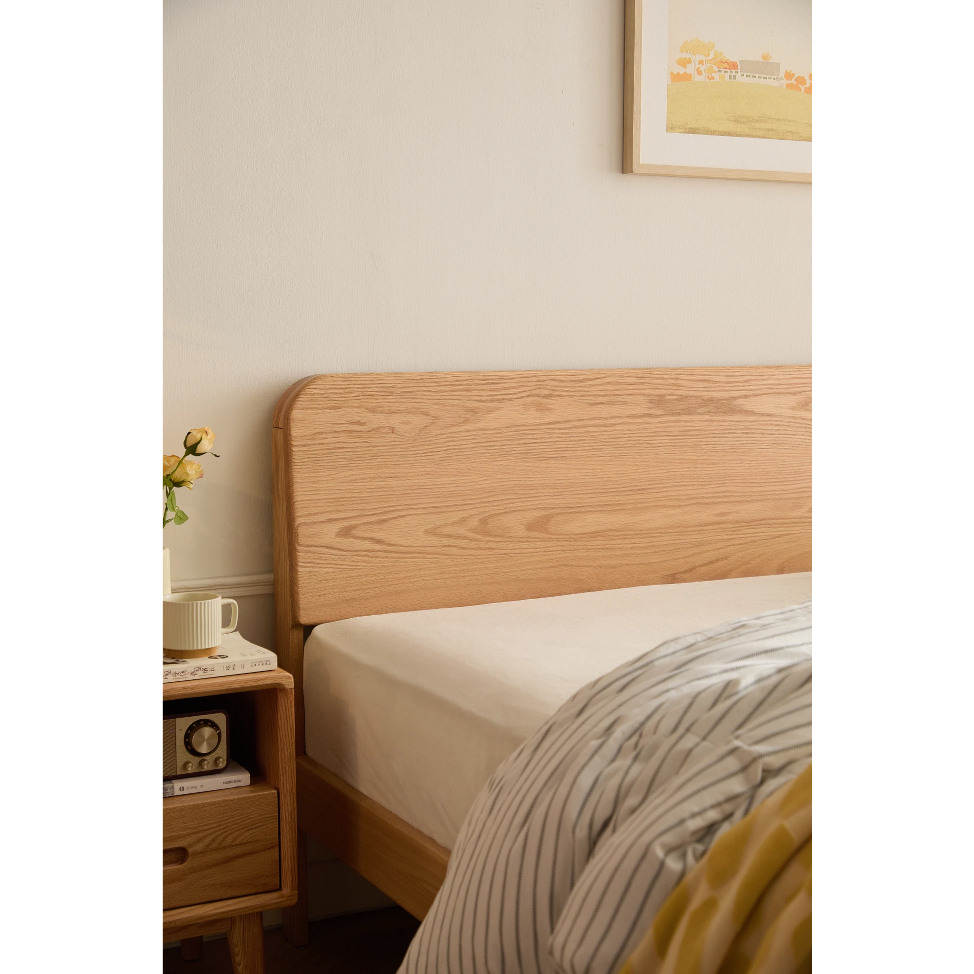 Linspire Ceri Bed Frame, Natural Wood