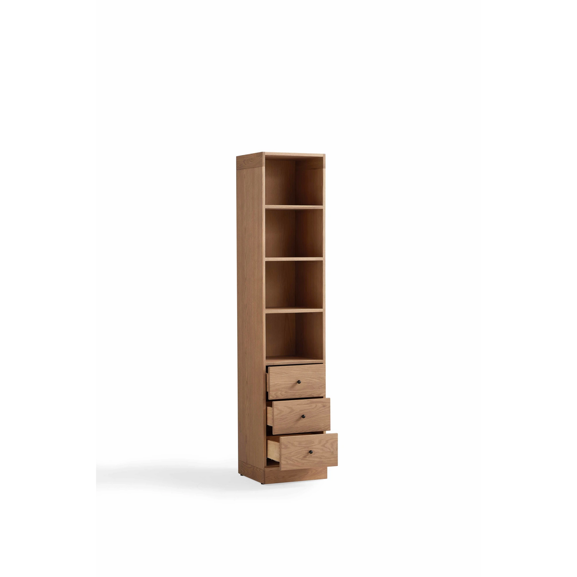 Linspire Ventus Bookcase with Storage Drawers, Beaver
