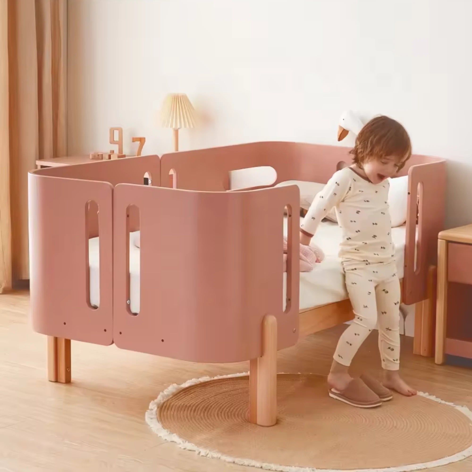 Boori Nova Evolve Kids Bedside Bed, Cherry