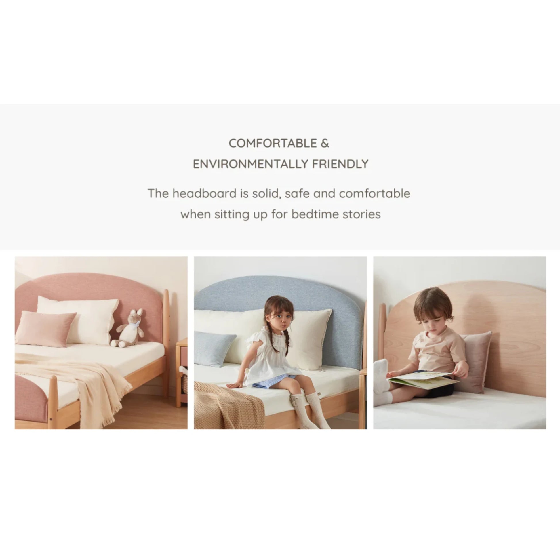 Boori Yarra Kids NZ King Single Bed with Fabric Covers, Blueberry