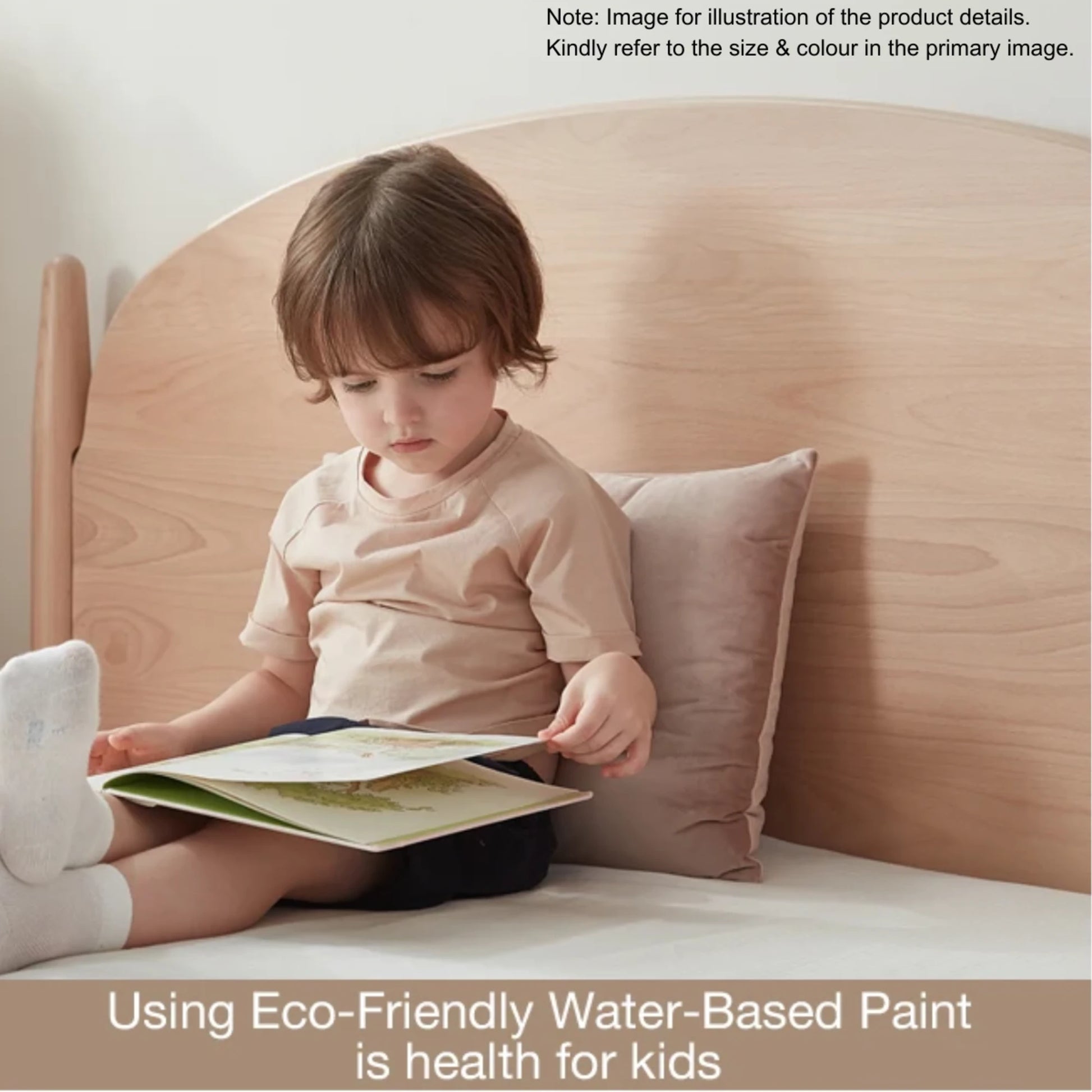 Boori Yarra Kids NZ King Single Bed with Fabric Covers, Blueberry