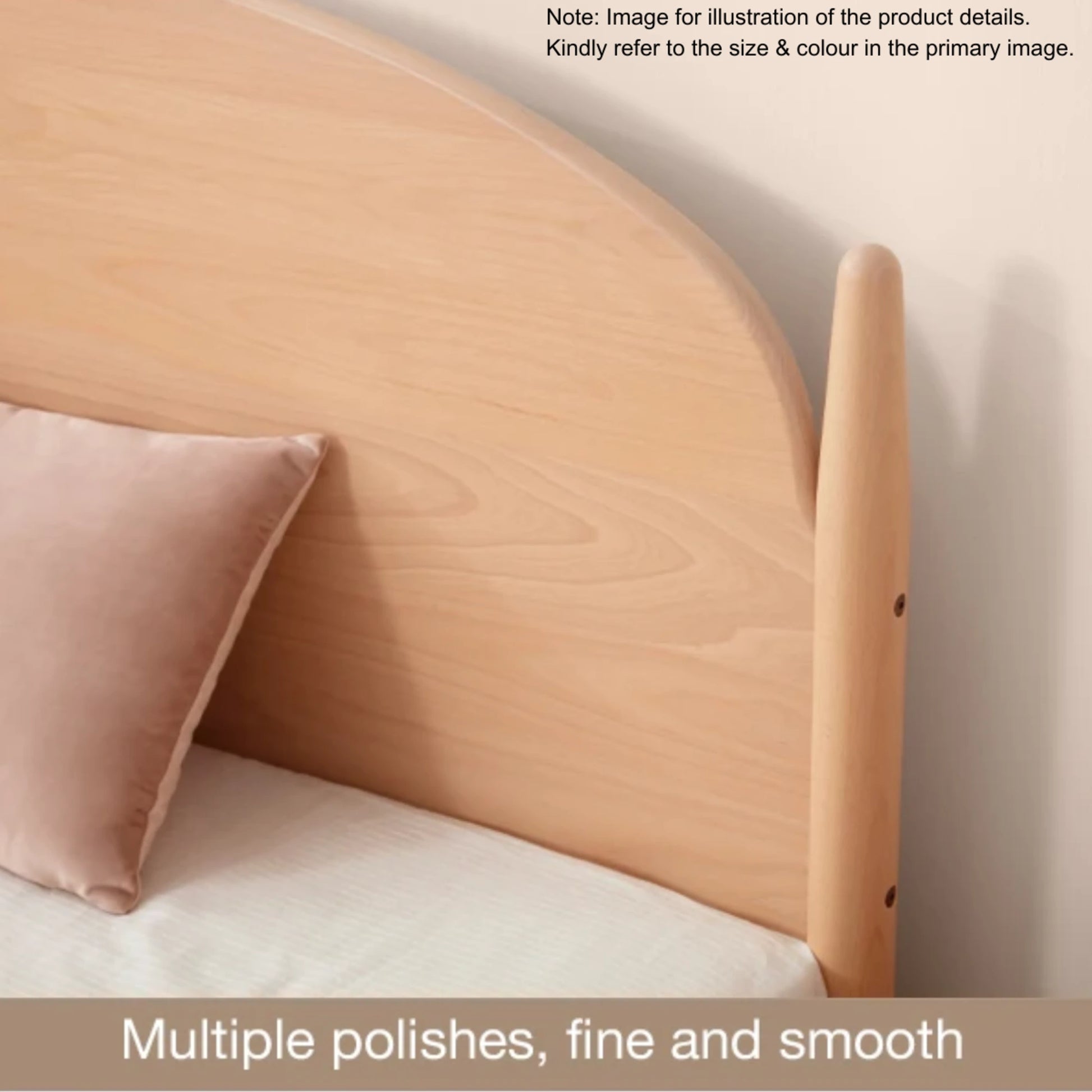 Boori Yarra Kids NZ King Single Bed with Fabric Covers, Blueberry