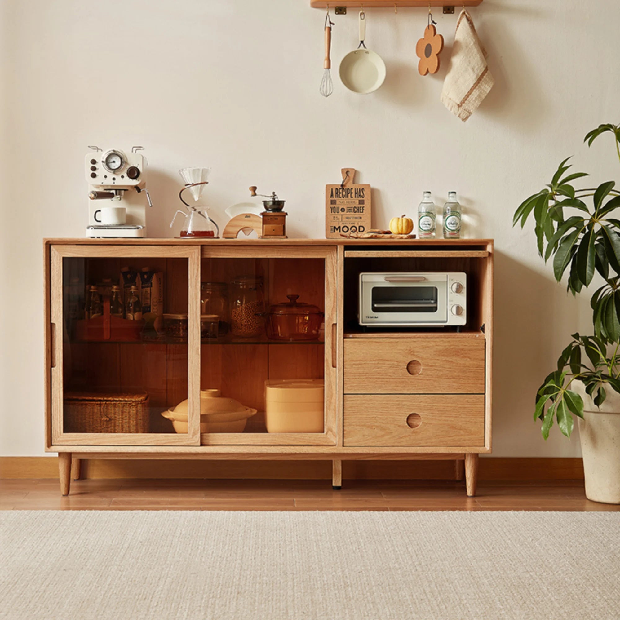 Linspire Flow Solid Wood Sideboard, 125cm
