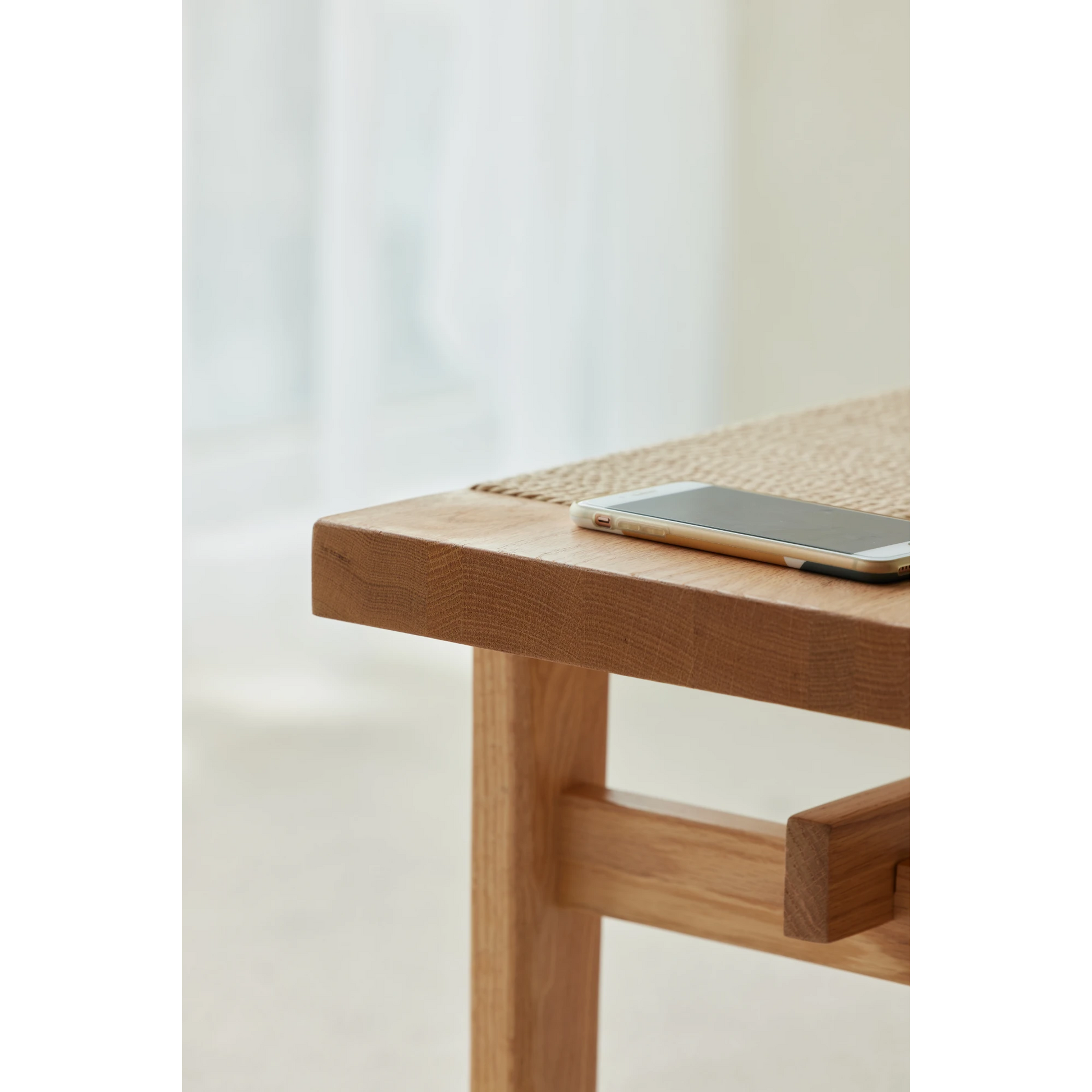 Solidwood Amber Rope Bench, 120cm