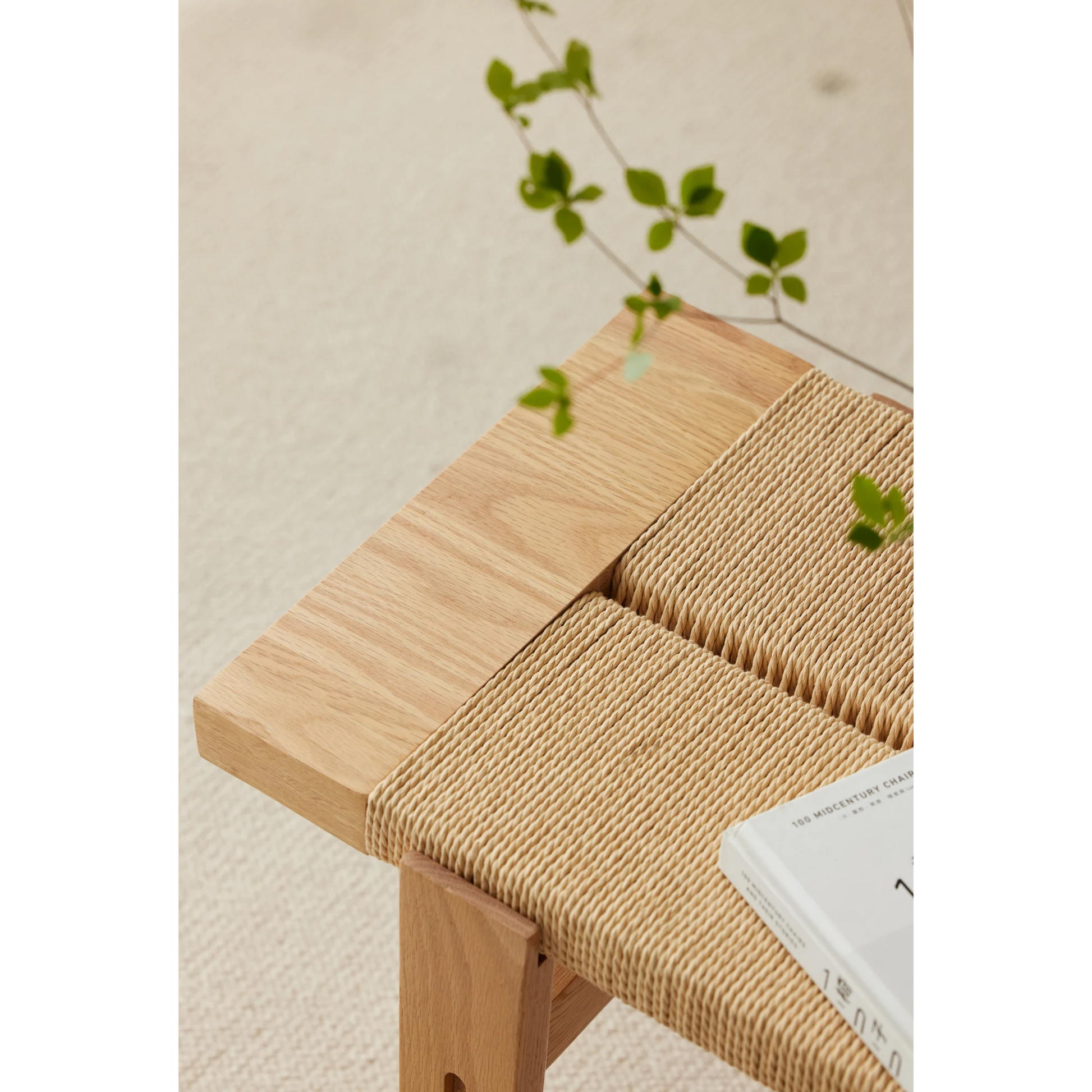 Solidwood Amber Rope Bench, 120cm