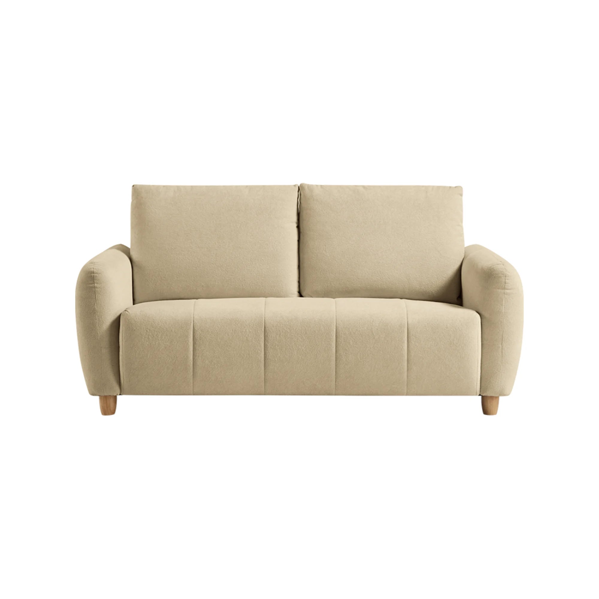Linspire Aero 2-Seater Boucle Sofa, Beige