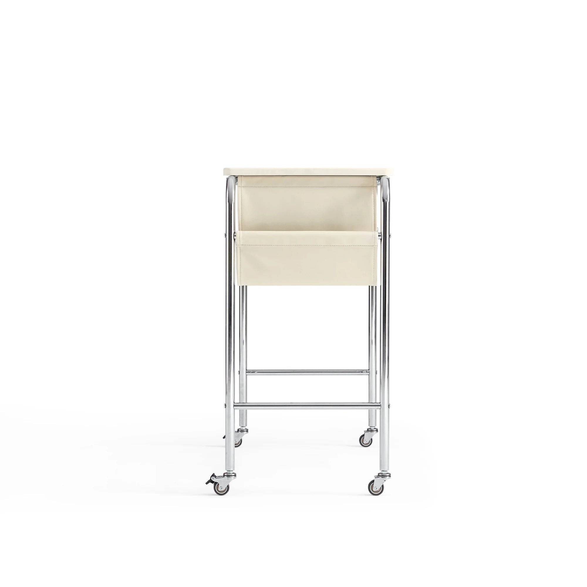 Linspire Trend Office Desk with Casters, Off-White