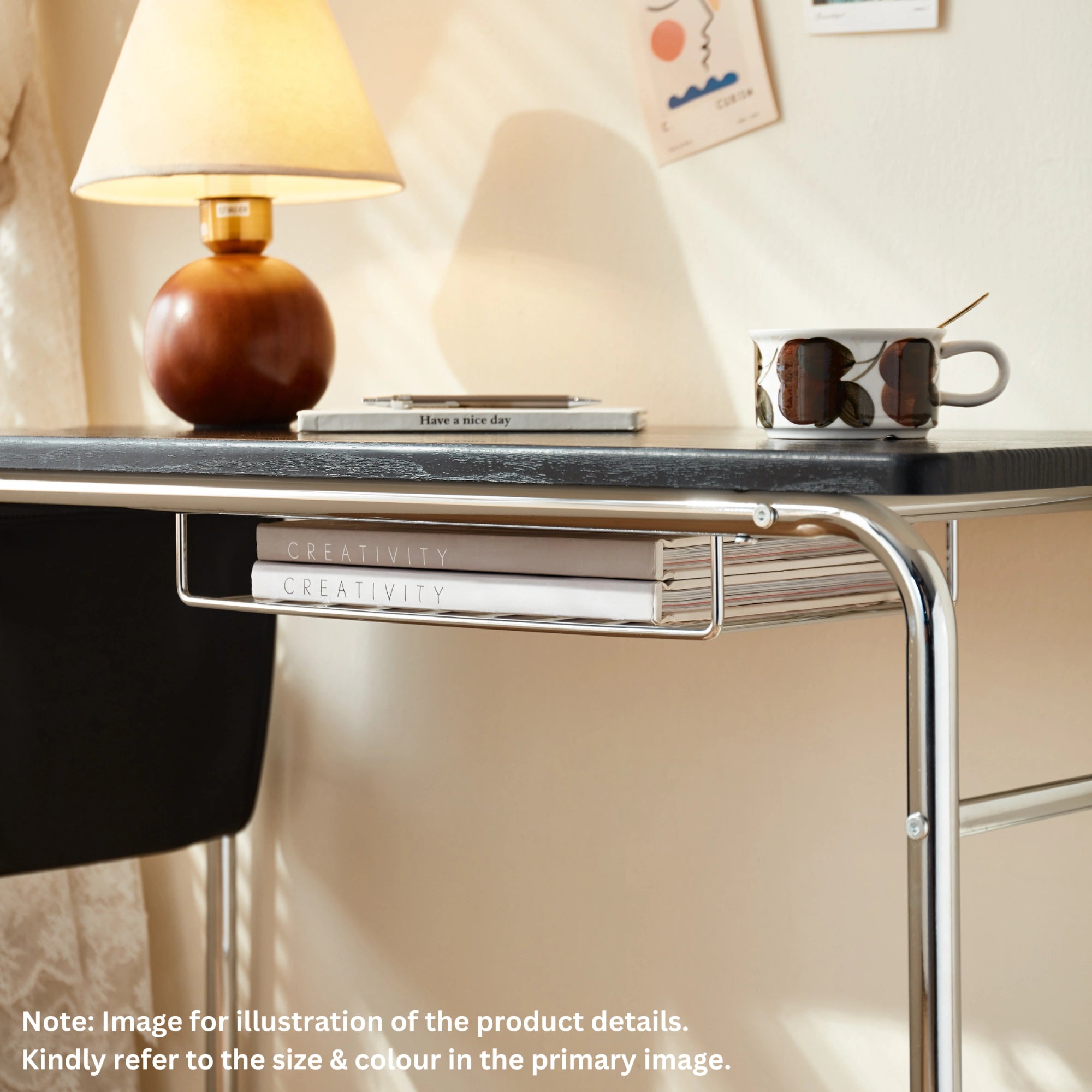 Linspire Trend Office Desk with Casters, Off-White