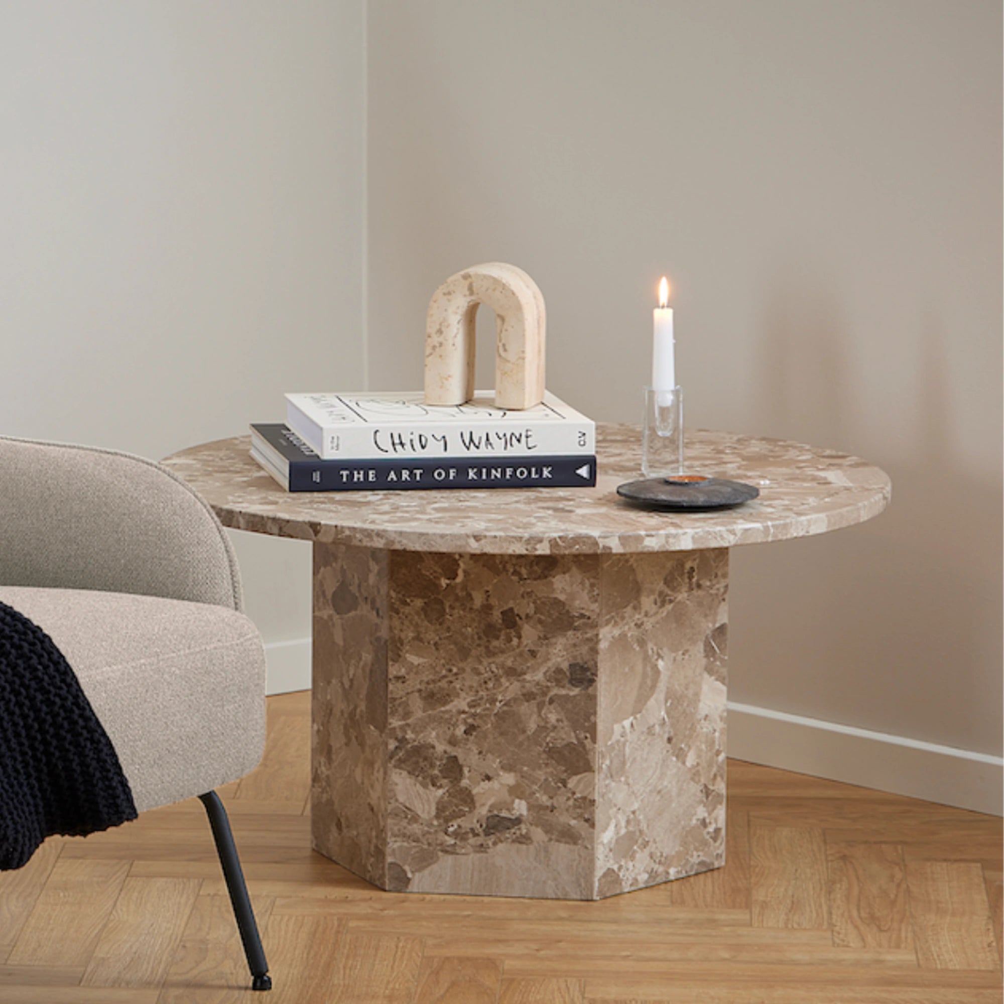 Hjem Design Naxos Round Coffee table