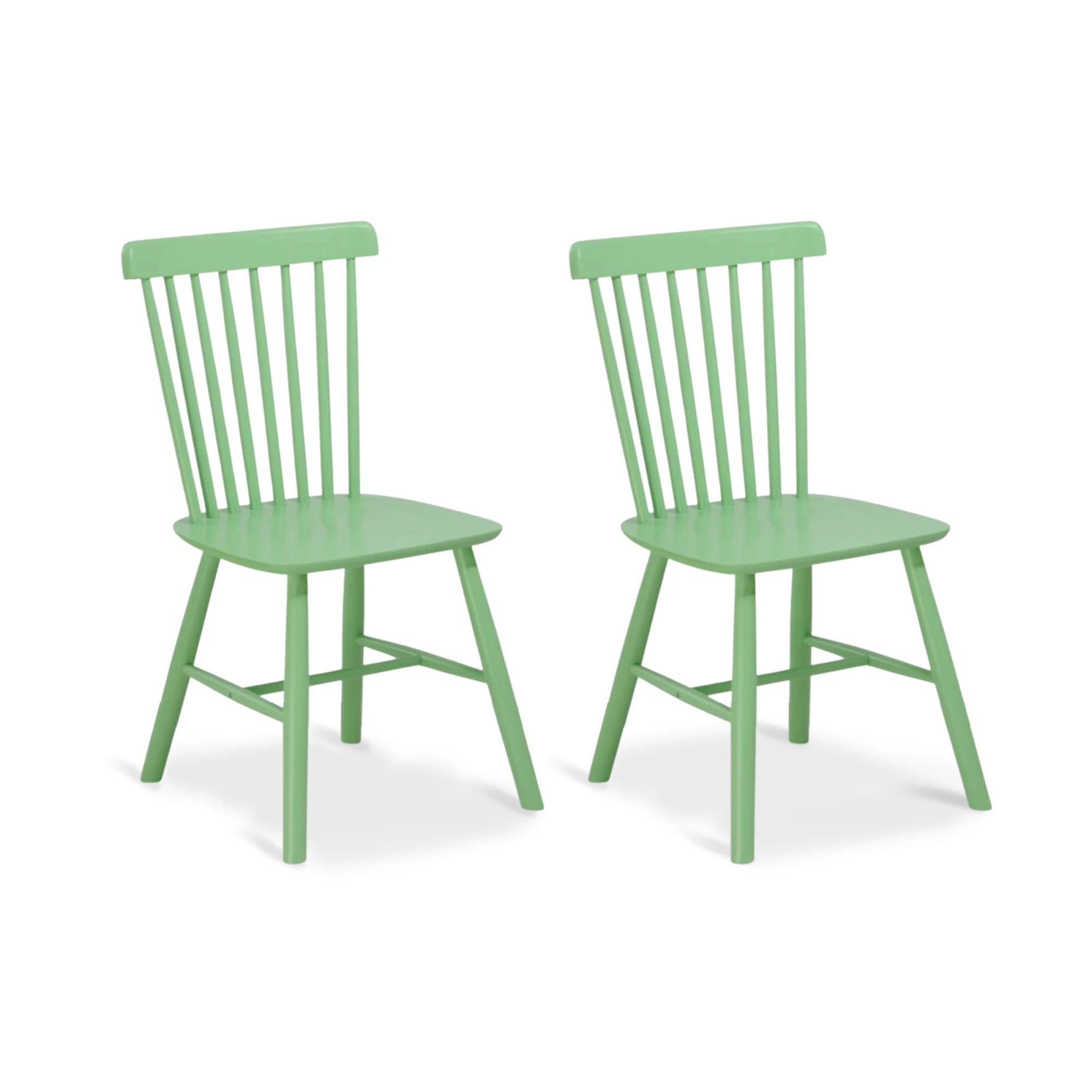 MODE Ton Ironica Dining Chair Replica, Green, Set of 2