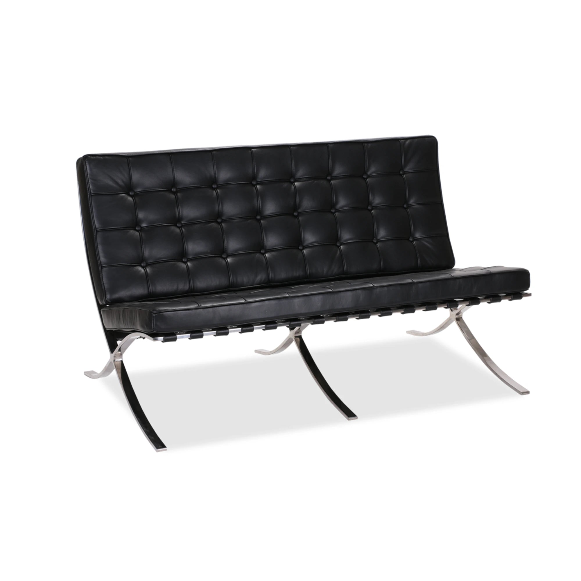 MODE Mies Van Der Rohe Barcelona Chair Replica, 2-Seater