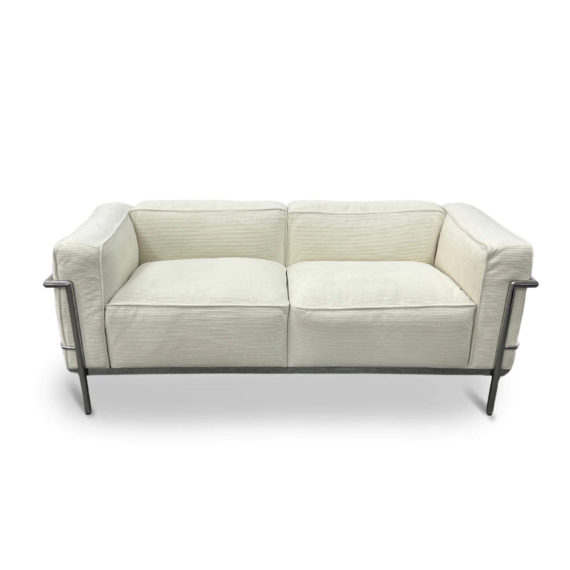 MODE Le Corbusier LC3 Sofa Replica, 2-Seater, White