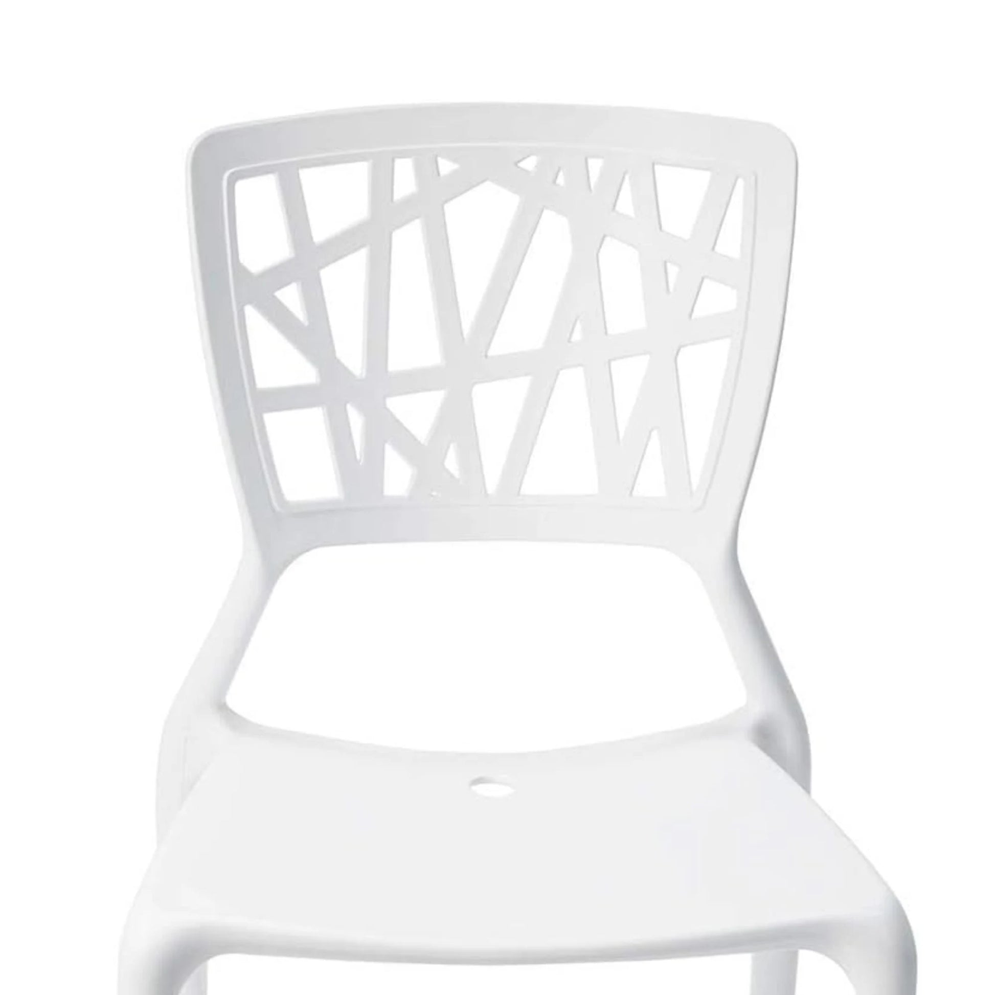 MODE Dondoli Pocci Viento Chair Replica, White, Set of 2