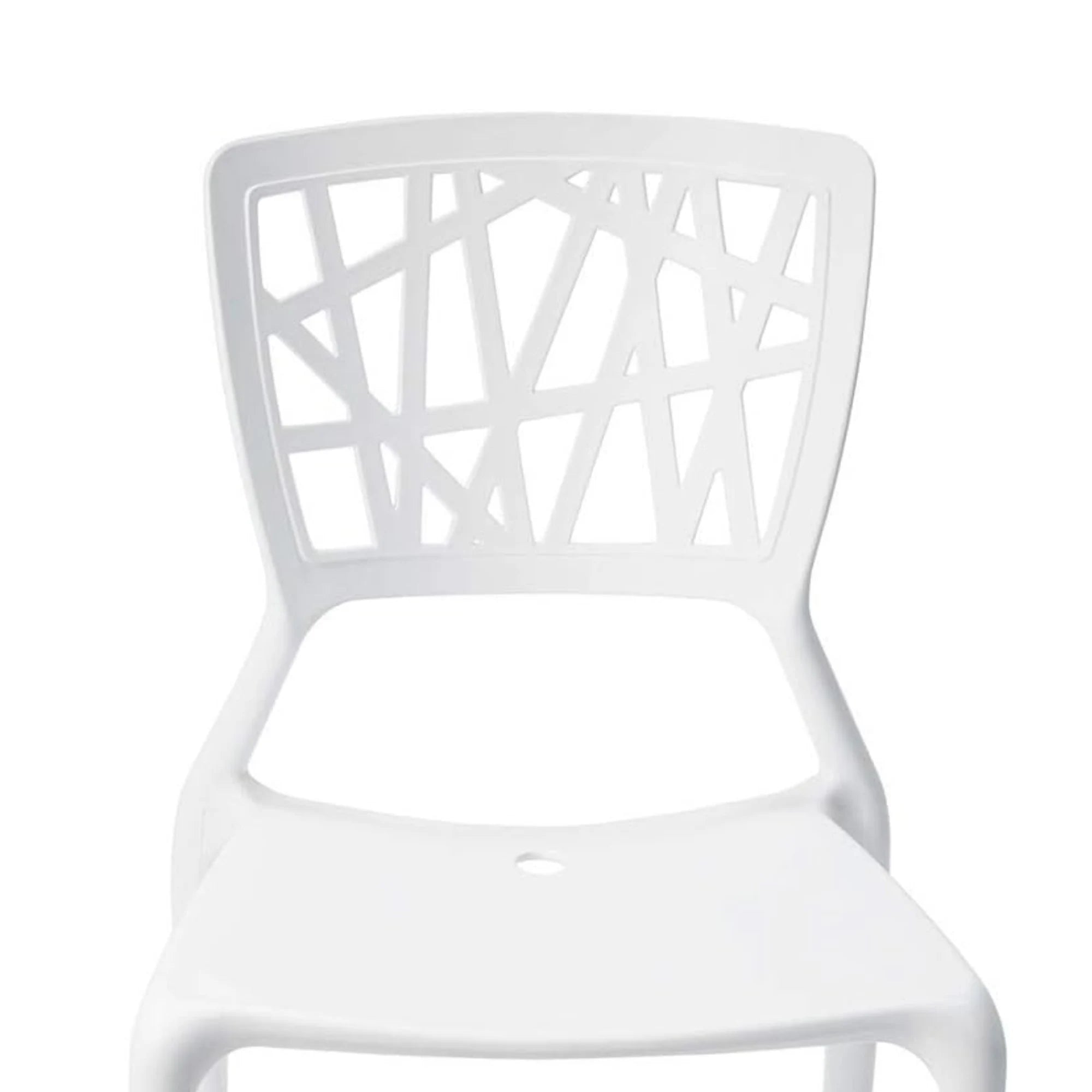 MODE Dondoli Pocci Viento Chair Replica, White, Set of 2