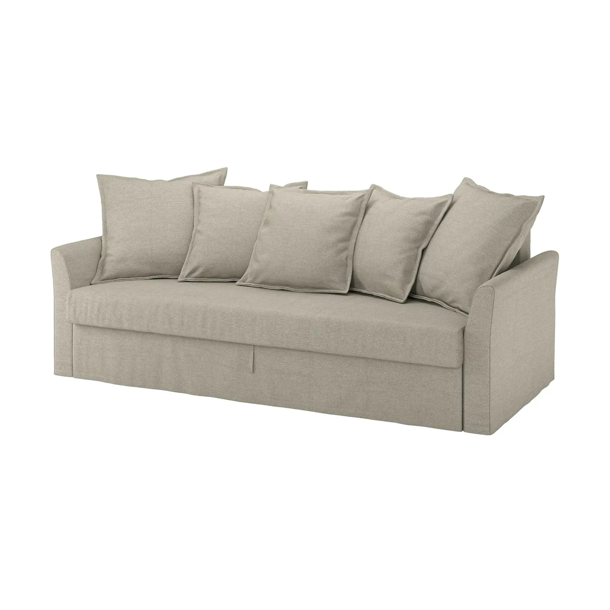 IKEA HOLMSUND 3-seat sofa bed, Borgunda beige