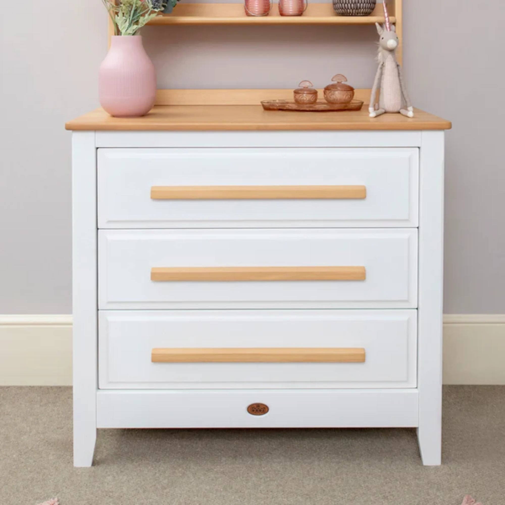 Boori Linear Kids 3 Drawer Chest Smart Assembly, Barley