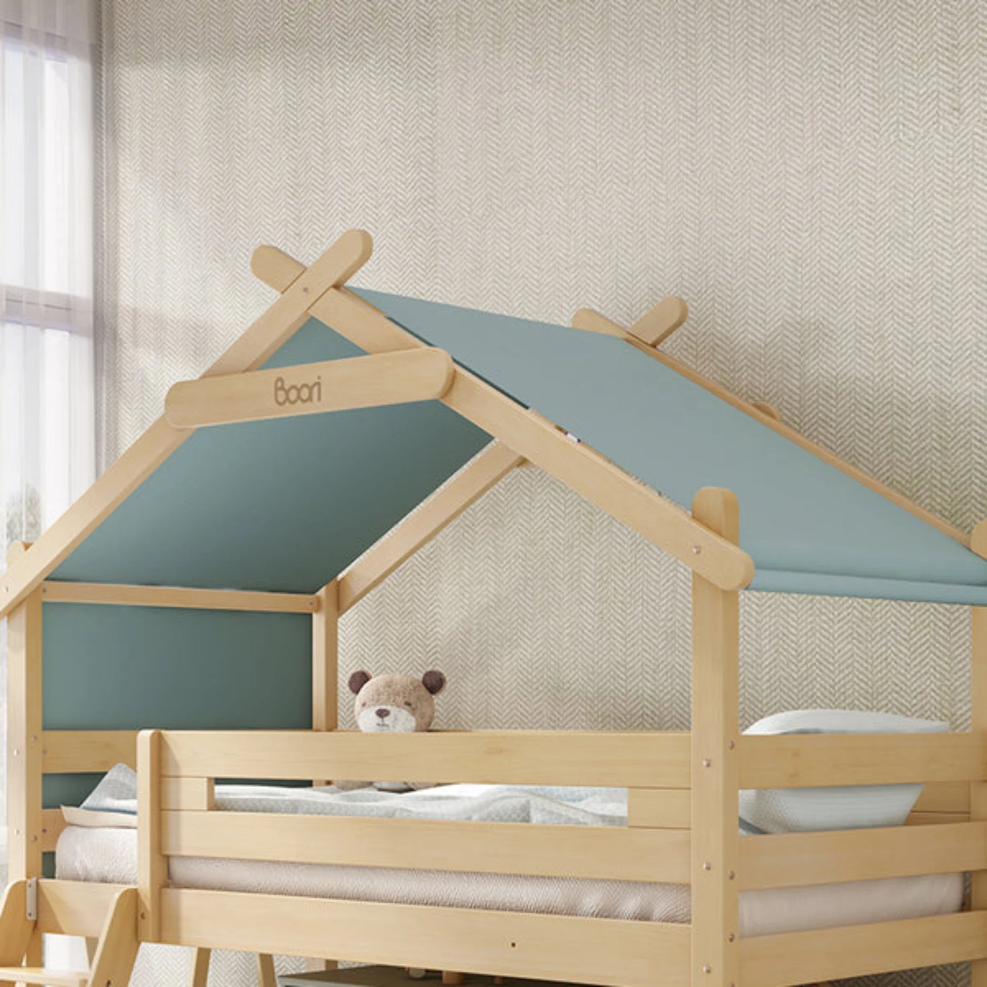 Boori Forest Kids Teepee Loft Tent Canopy, Blueberry