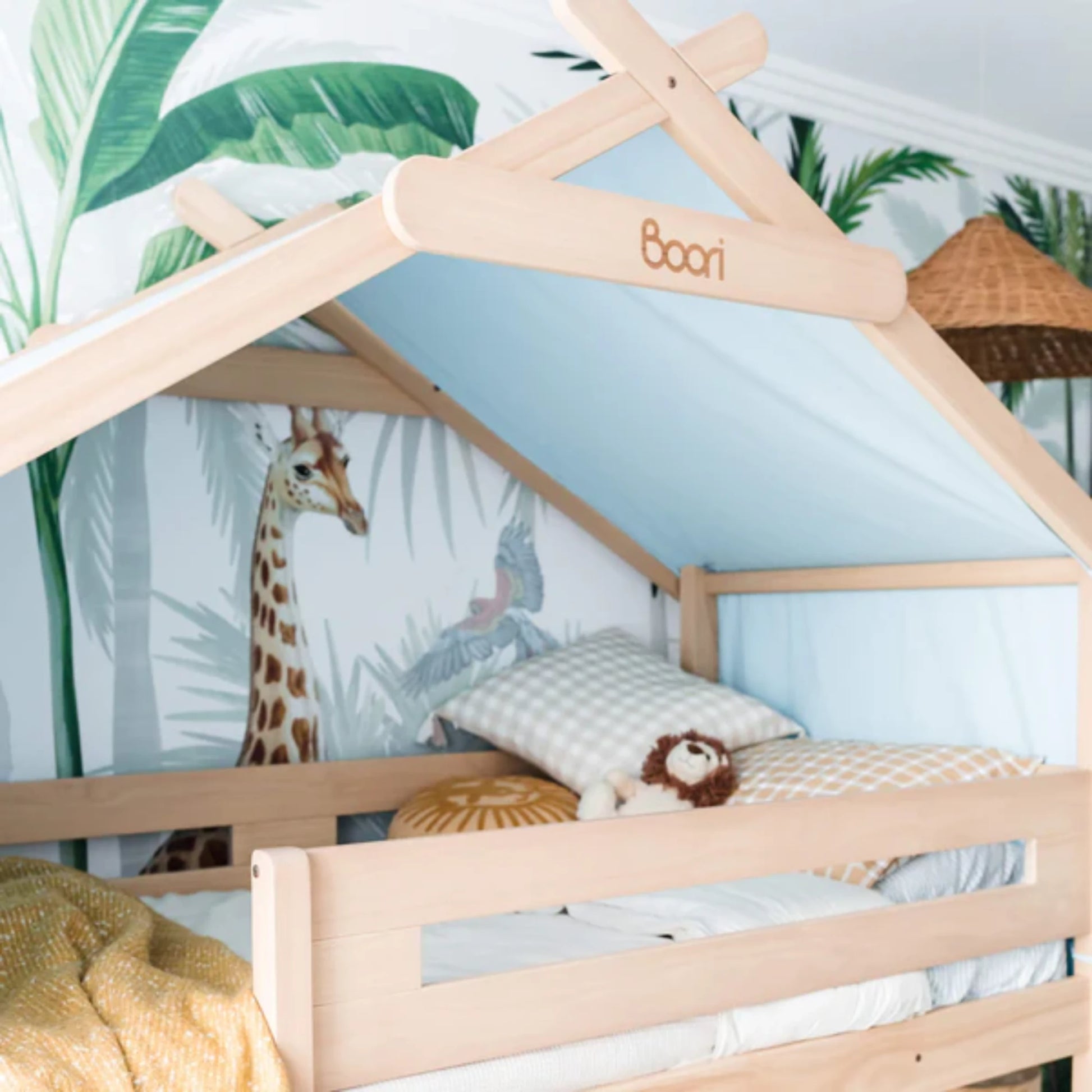 Boori Forest Kids Teepee Loft Tent Canopy, Blueberry