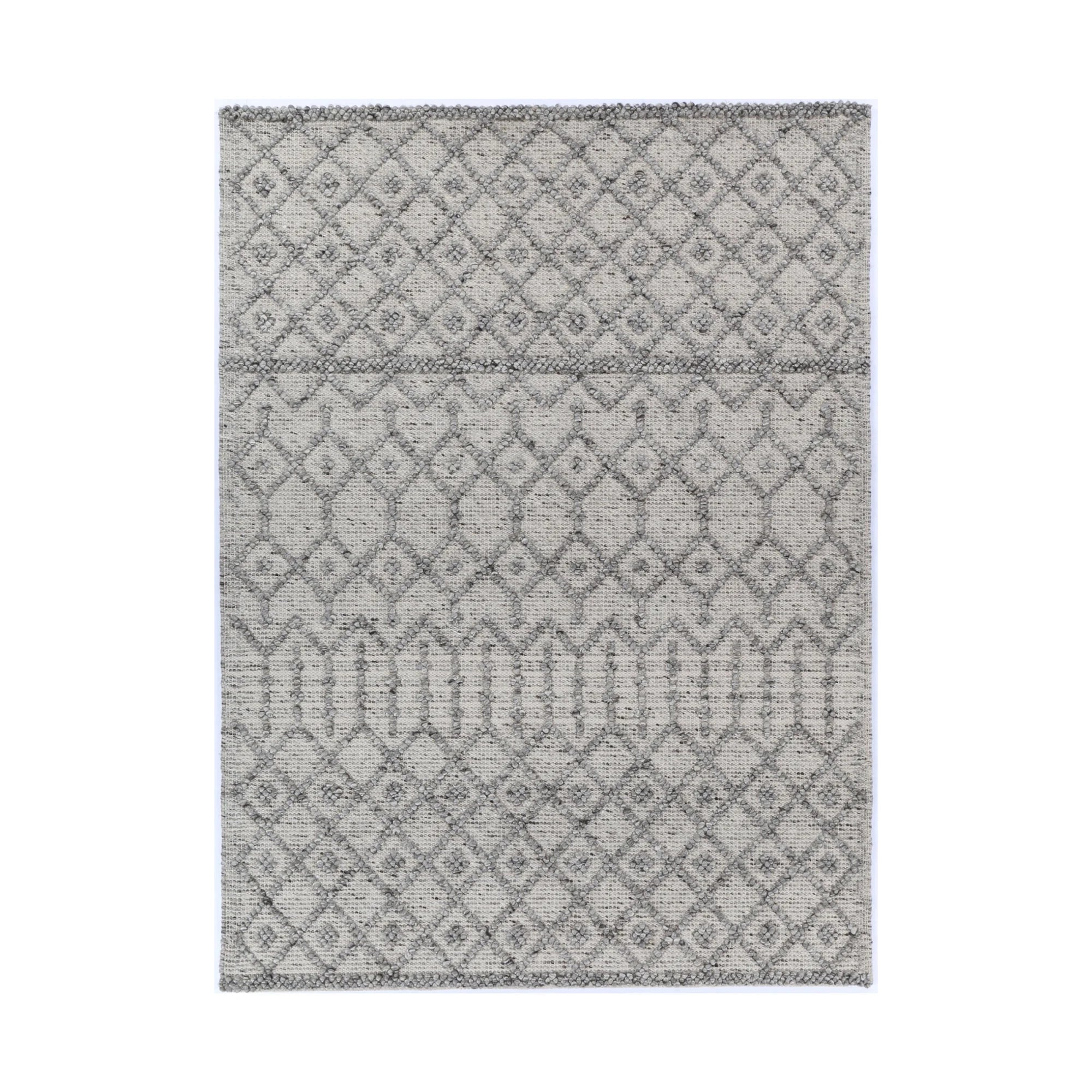 Wild Yarn Dream Tribal Classic Wool And Cotton Rug, Storm