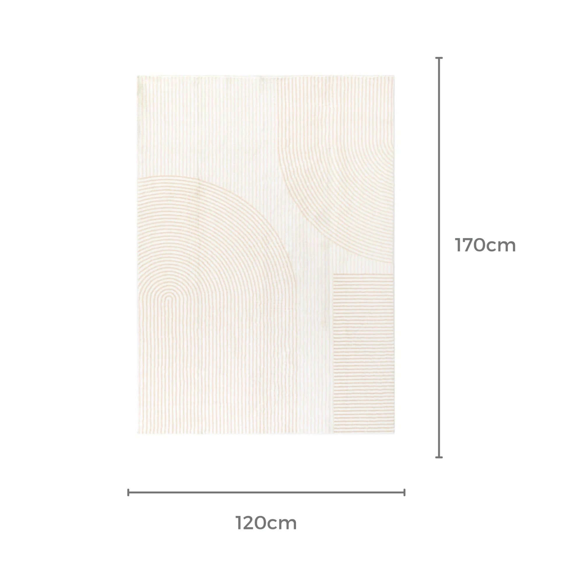 Dreamweaver Oasis Arches Machine Washable Rug, Arches Cream