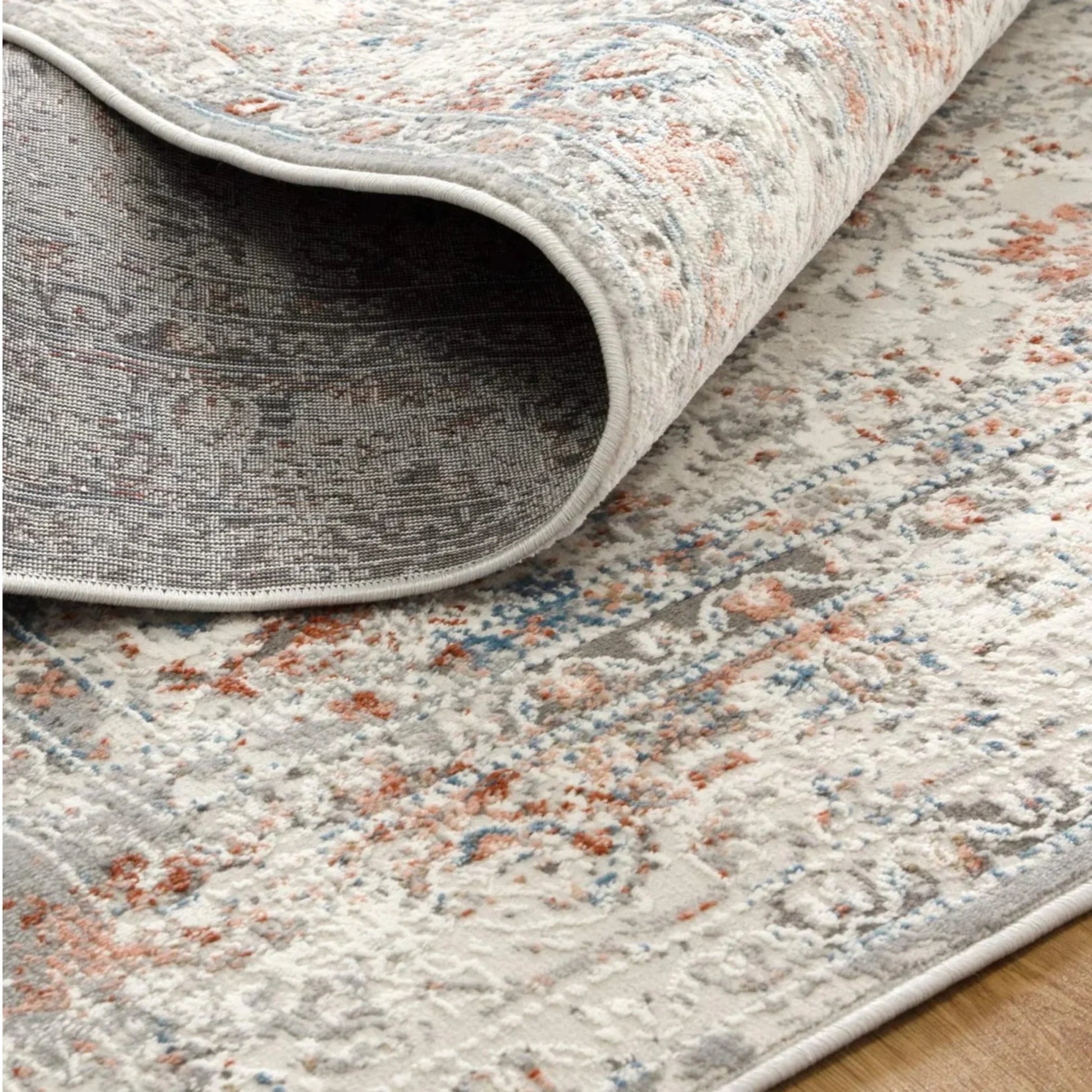 DreamWeaver Zenith Boho Contemporary Rug, Persian Grey