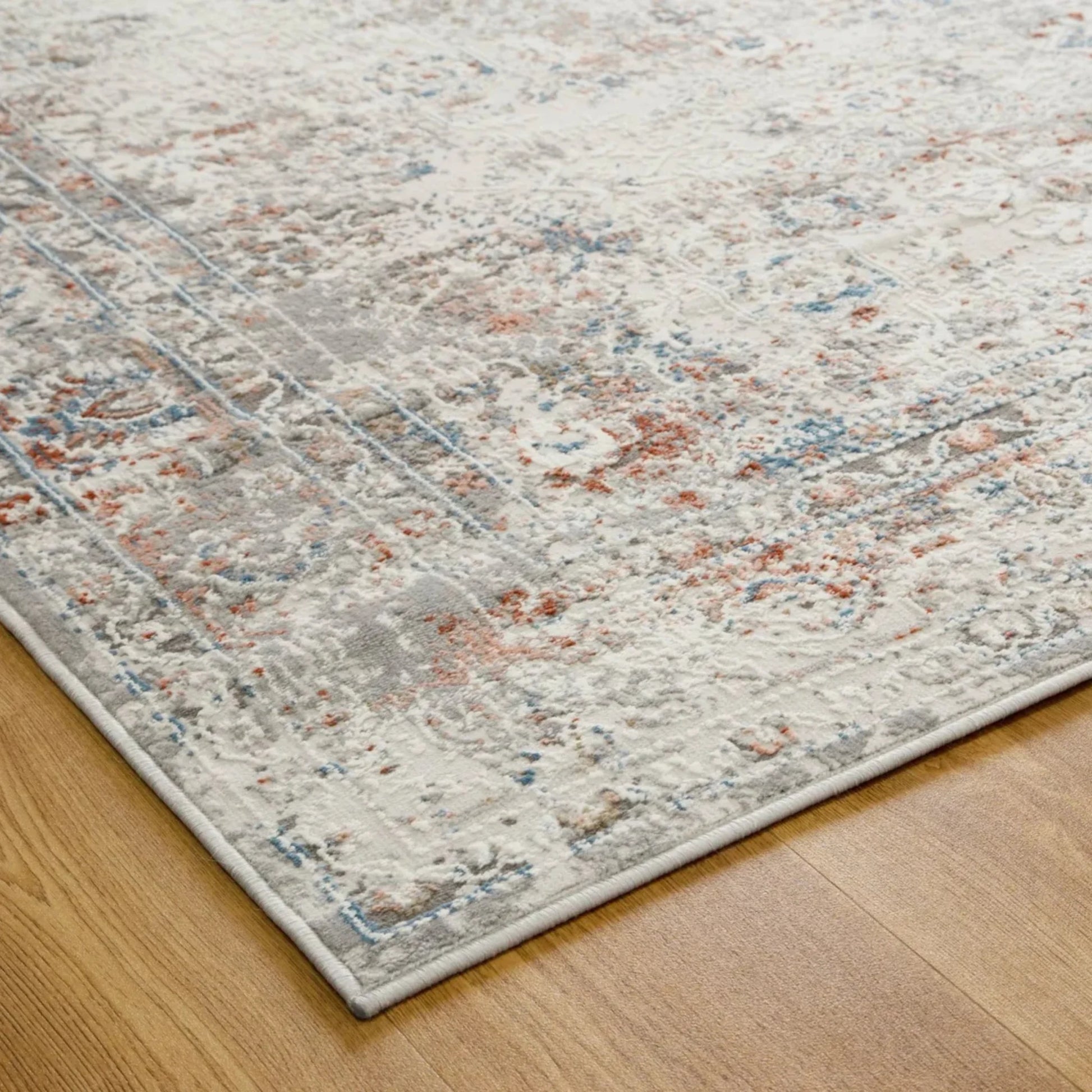 DreamWeaver Zenith Boho Contemporary Rug, Persian Grey