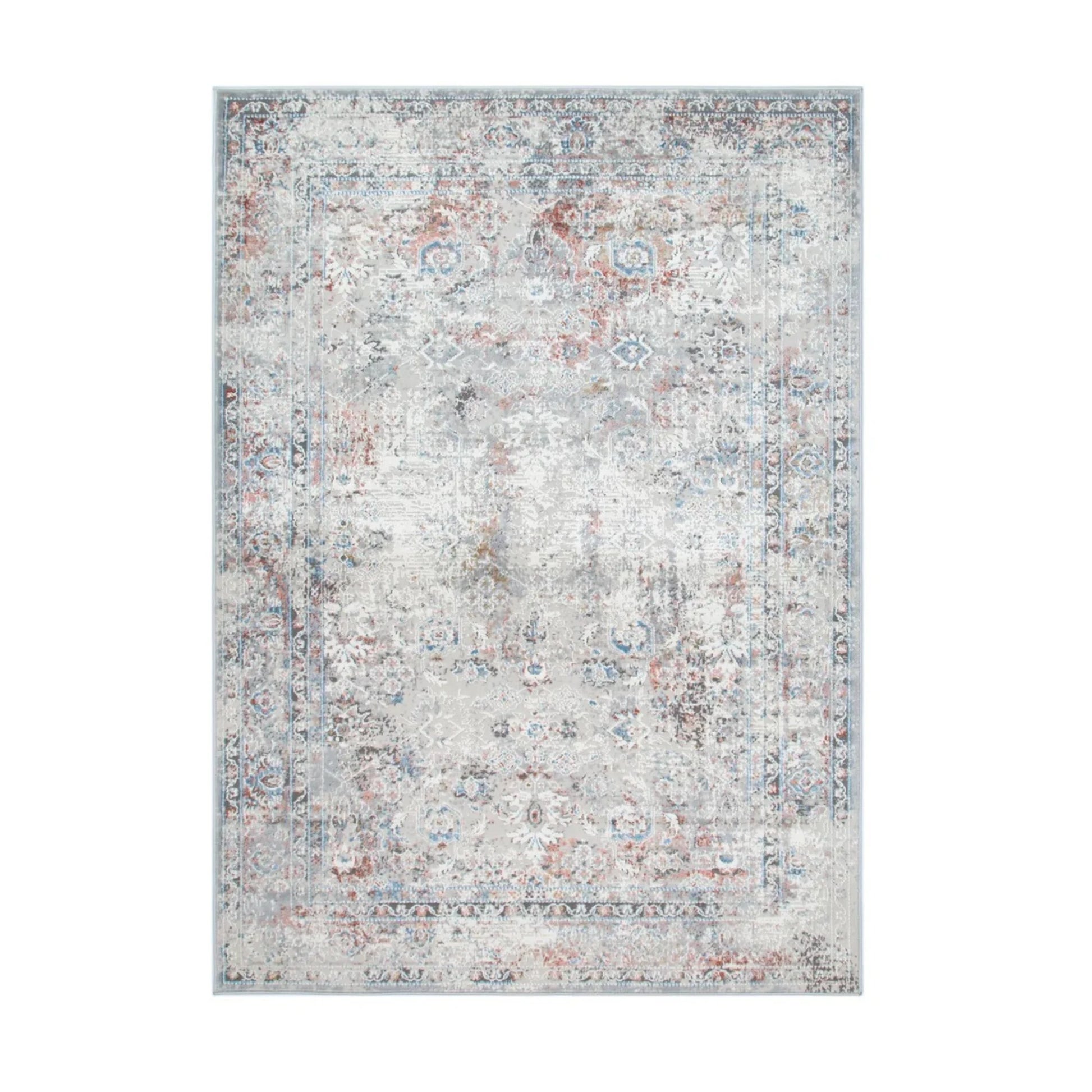 DreamWeaver Zenith Boho Contemporary Rug, Persian Grey
