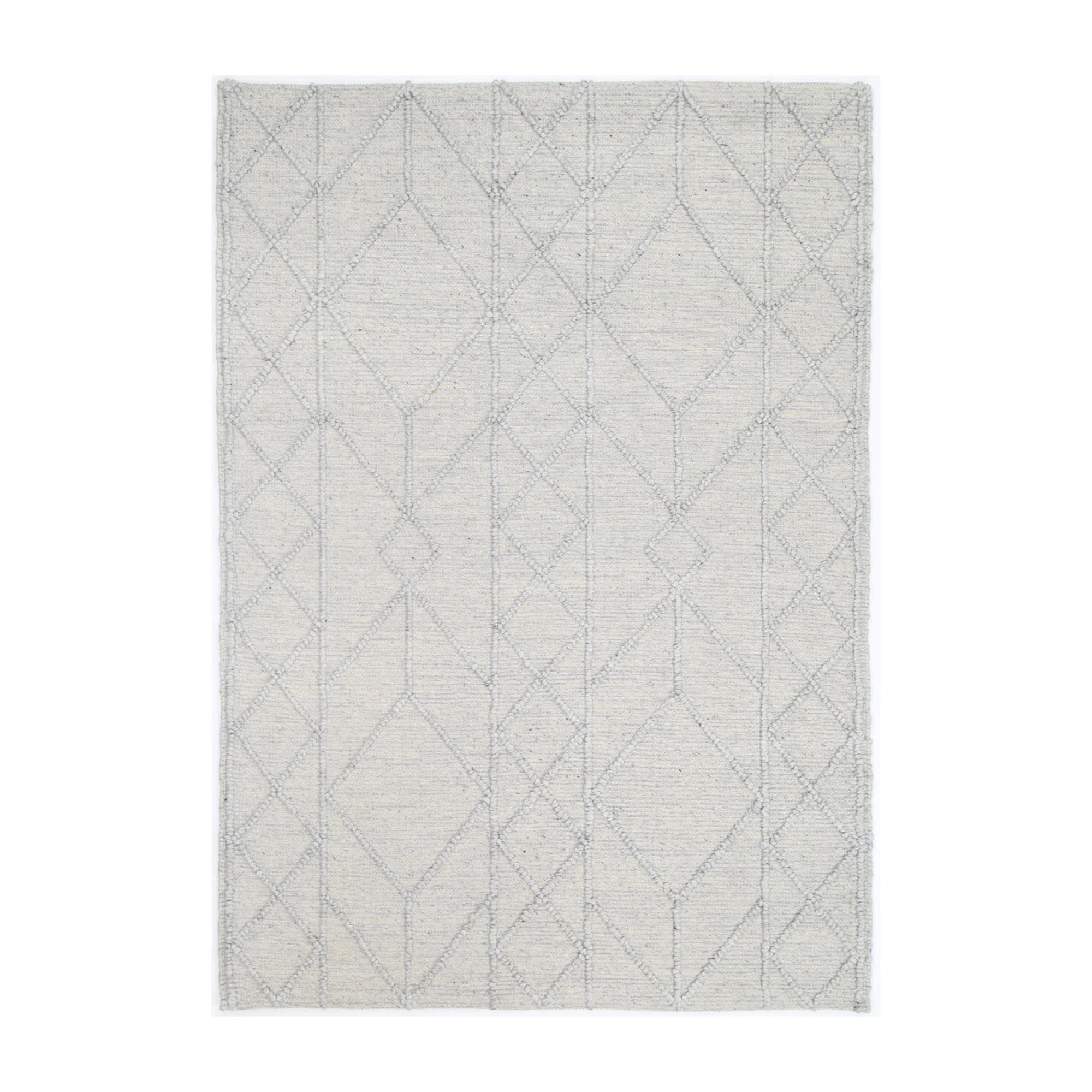 Dreamweaver Wave Scandinavian Tribal Rug, Tribal Grey