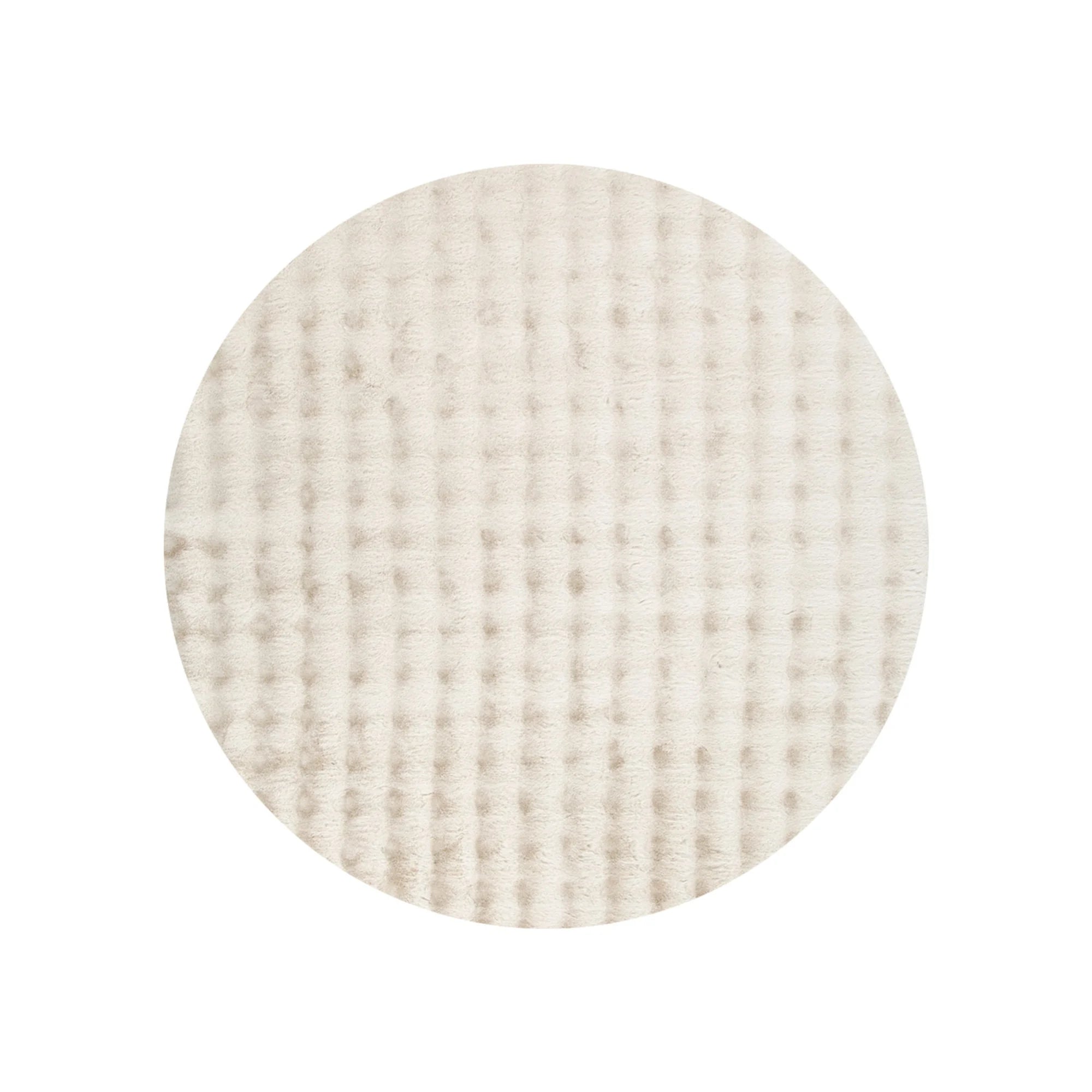 Dreamweaver Essence Round Machine Washable Rug, Beige