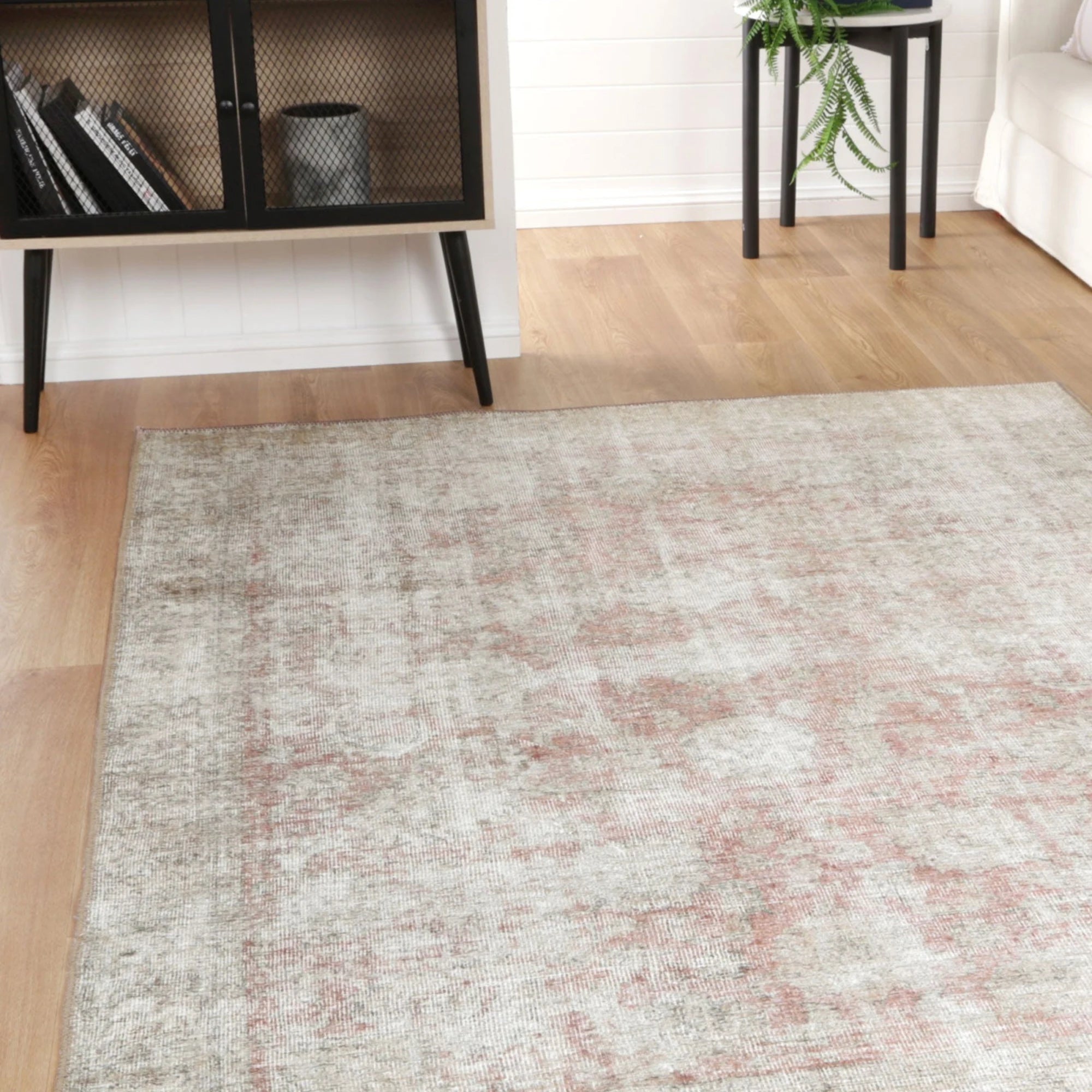 Dreamweaver Homestead Machine Washable Rug, Carmella Blush