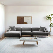 MODE Cielo 4.5-Seater Sofa with Chaise, Blue Grey