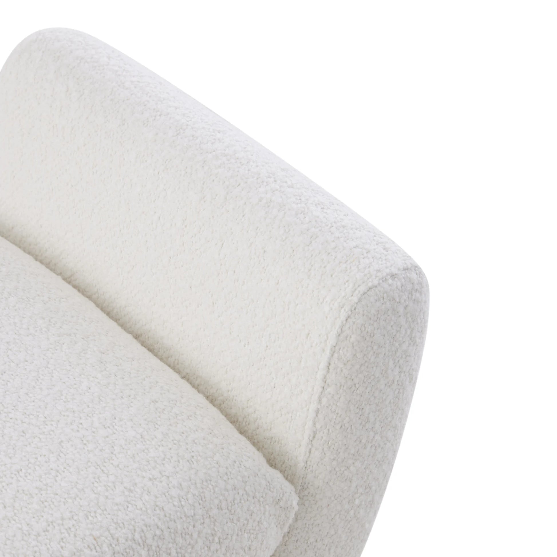 MODE Milo Boucle Bench, Chalk White