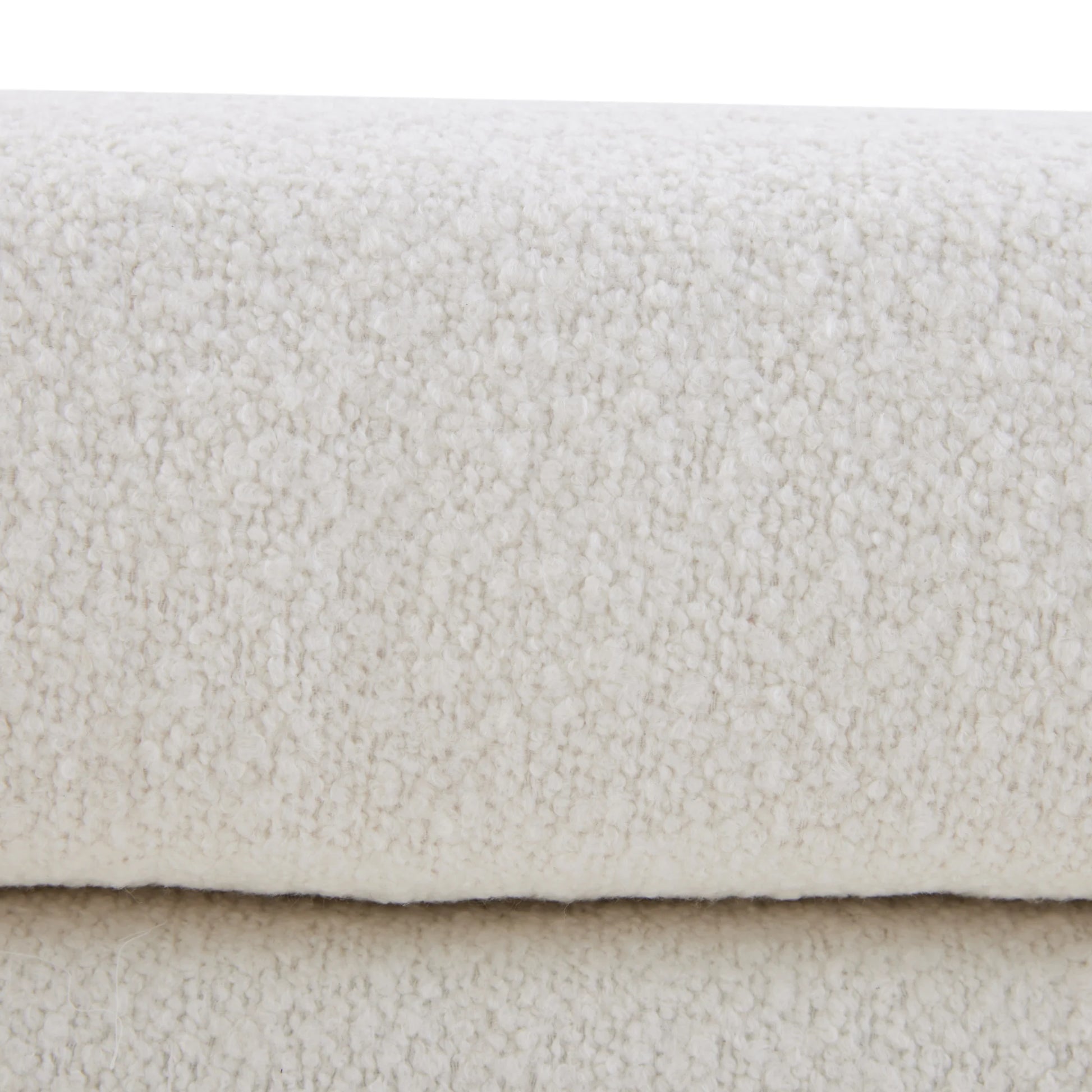 MODE Milo Boucle Bench, Chalk White