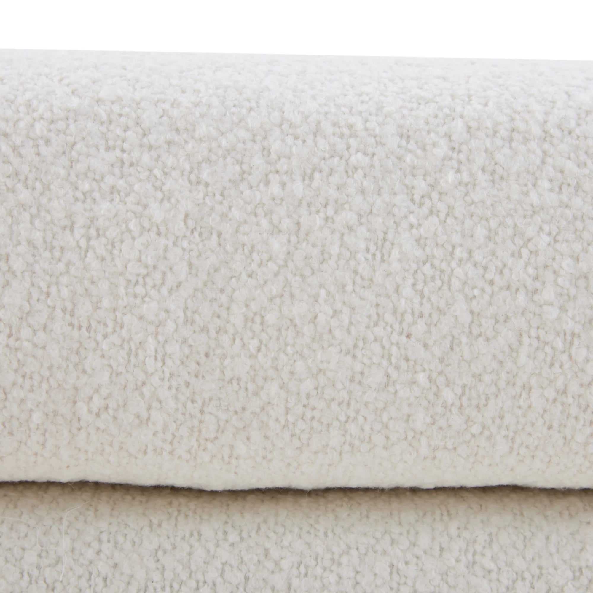 MODE Milo Boucle Bench, Chalk White