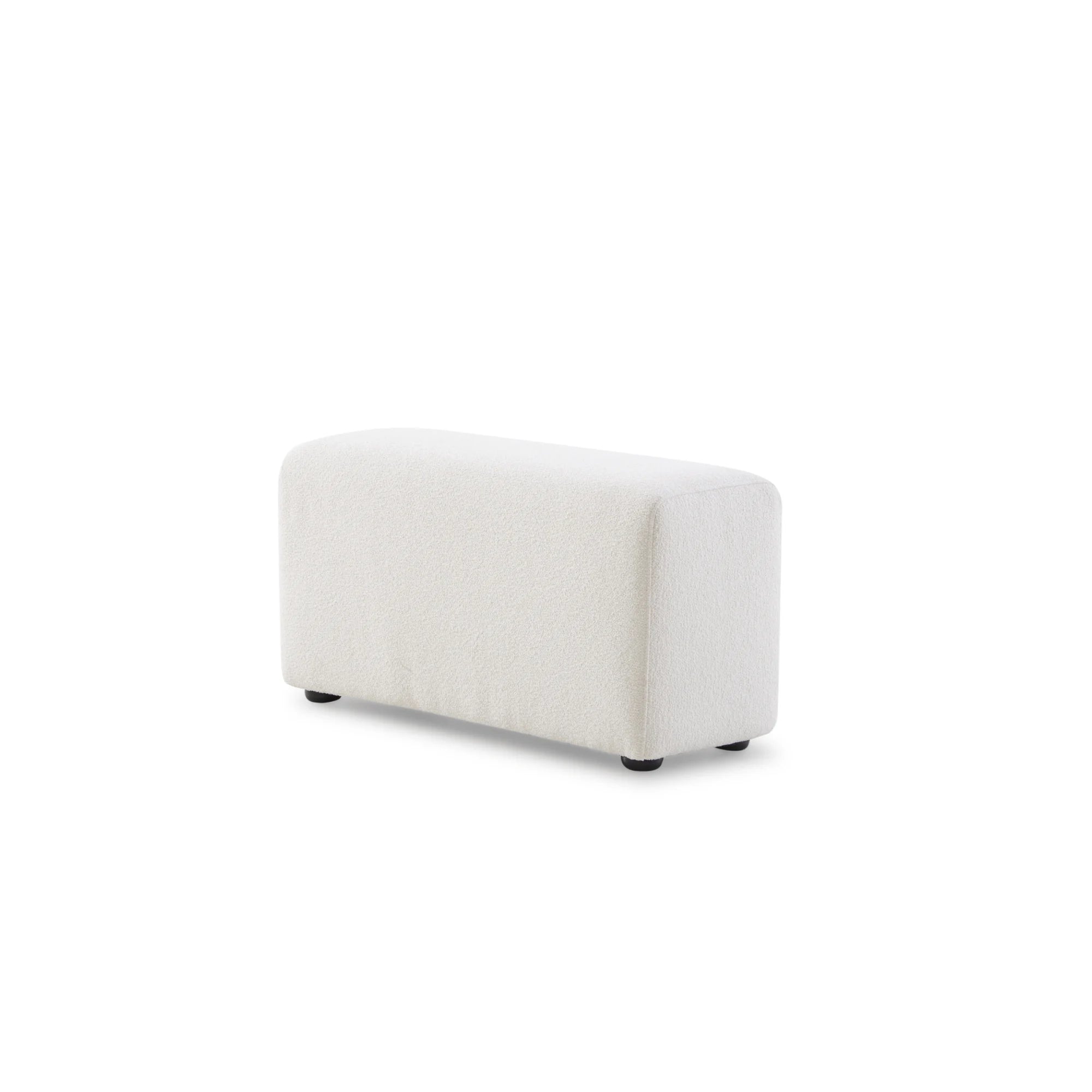 MODE Bravo Arm Sofa Module, Boucle, Creamy White