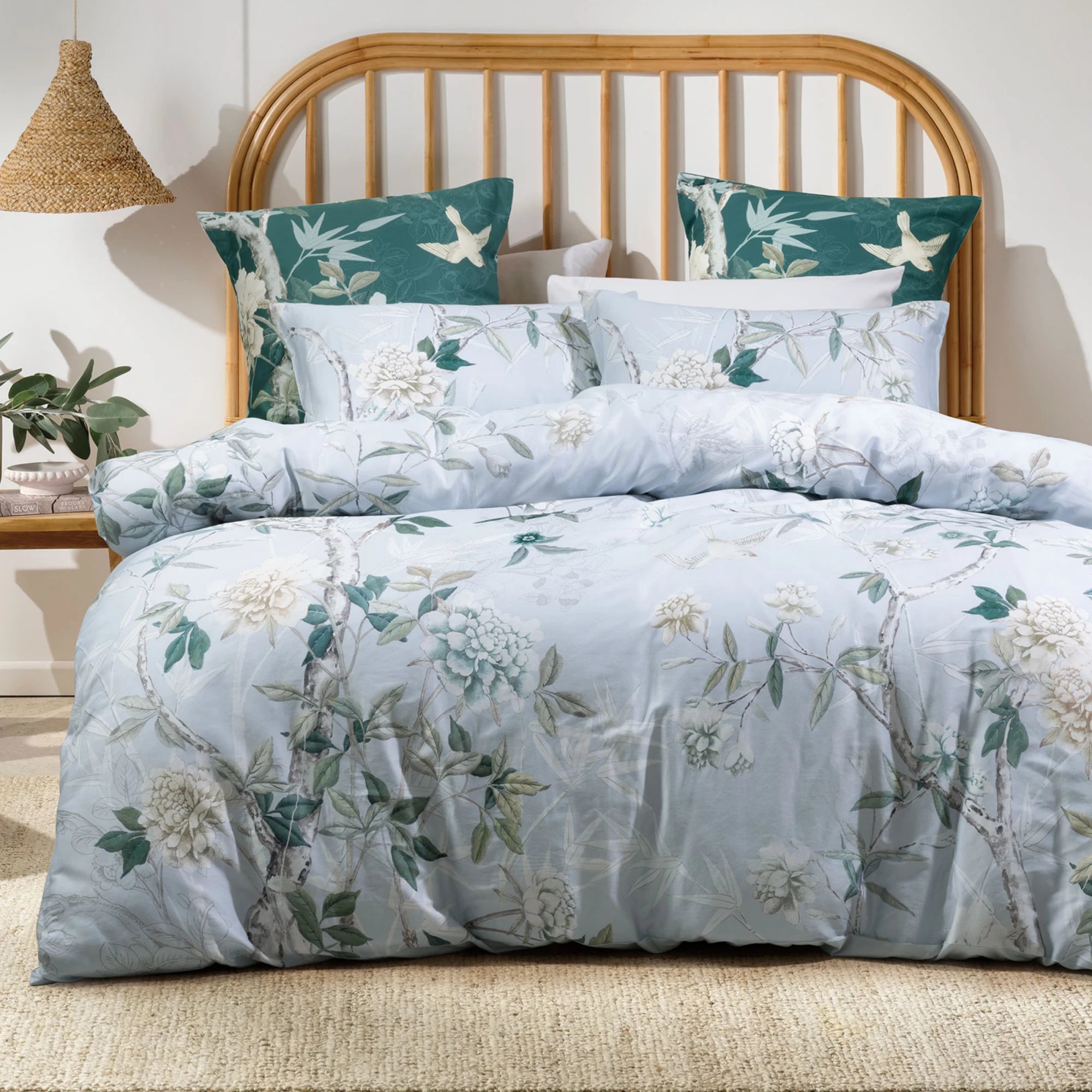 Savona Anika Duvet Cover Set, Powder Blue