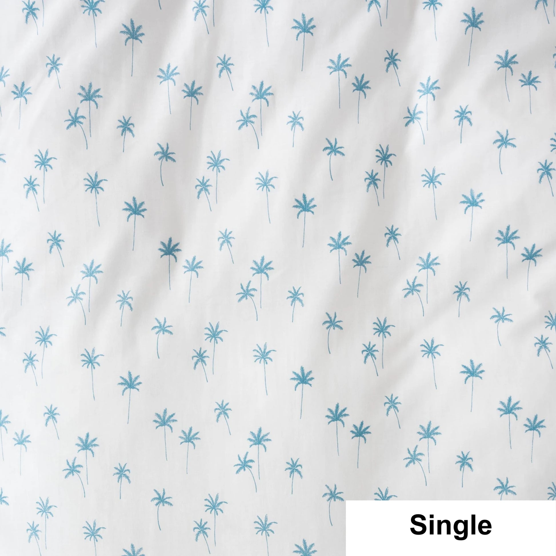 SQUIGGLES Palms Duvet Duvet Cover Set, Teal, NZ Single